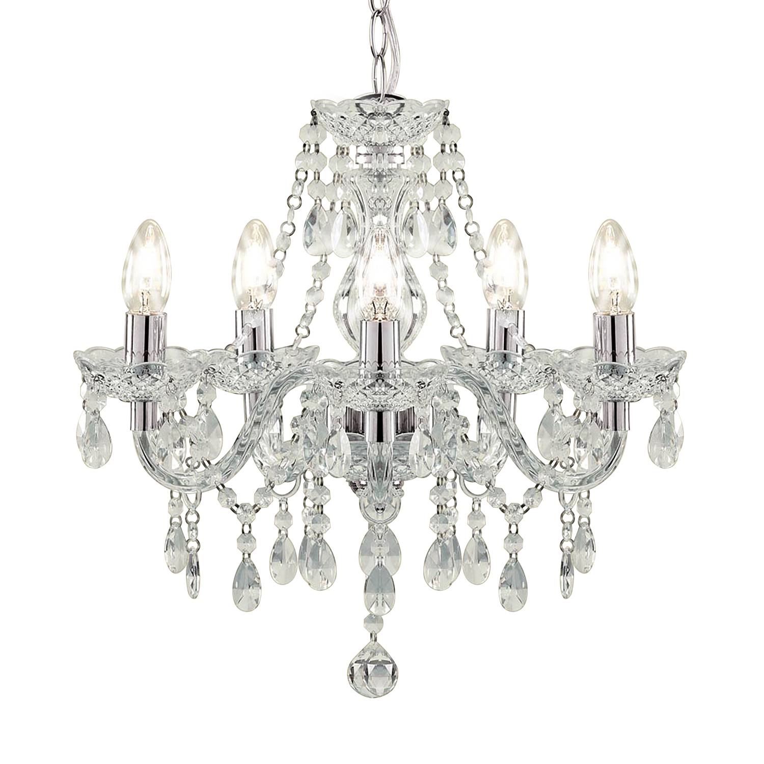 Pendelleuchte Marie I Kunststoff/Metall 5-flammig