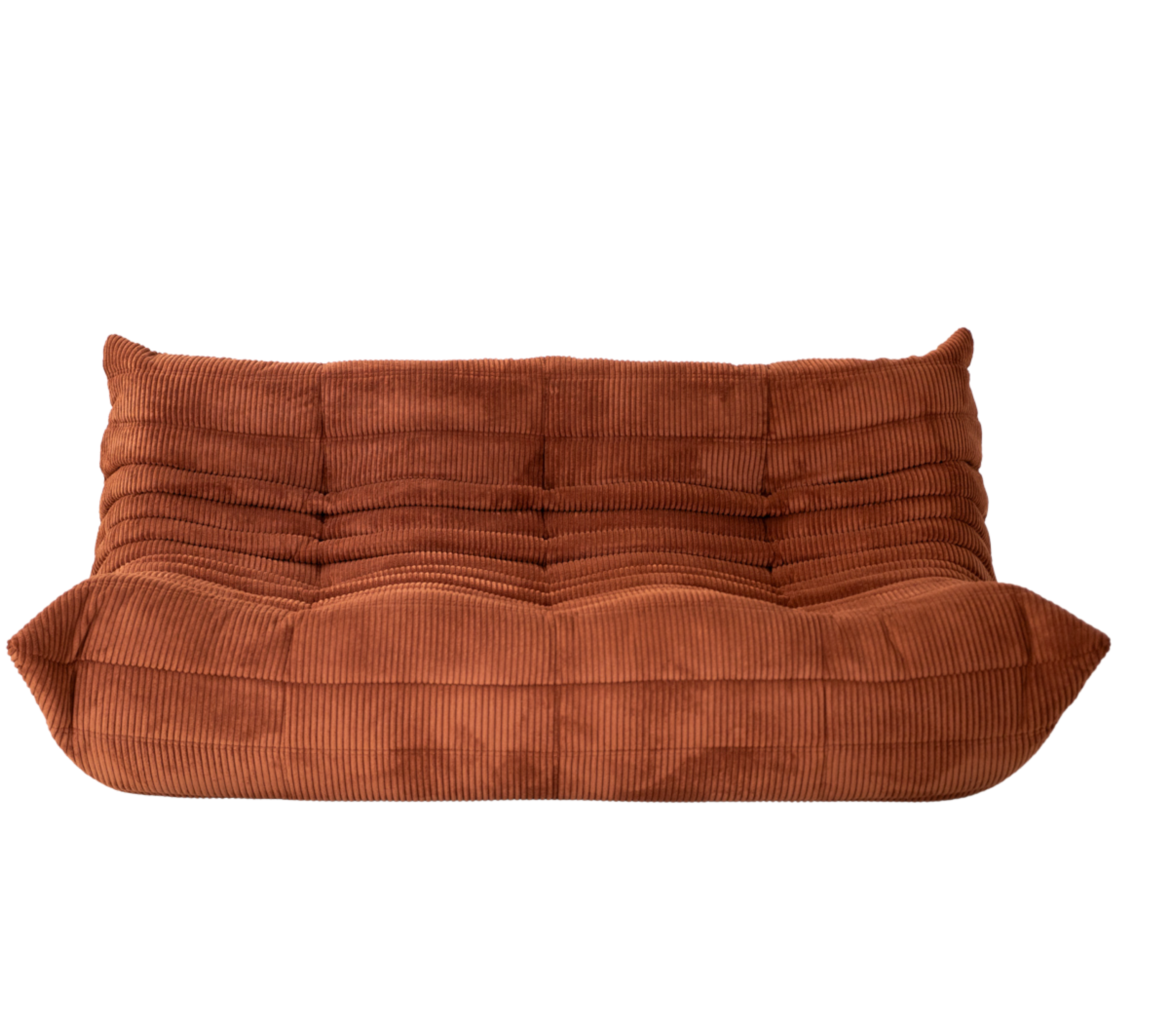 Togo Sofa 3-Seater Cord Coral