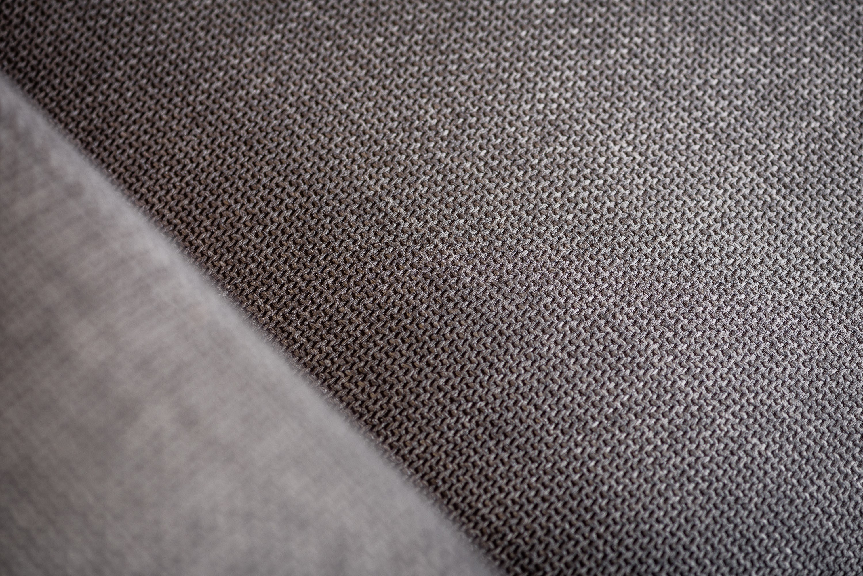 Sofa 3-Sitzer Chaiselongue Links Rechts Woven Grau
