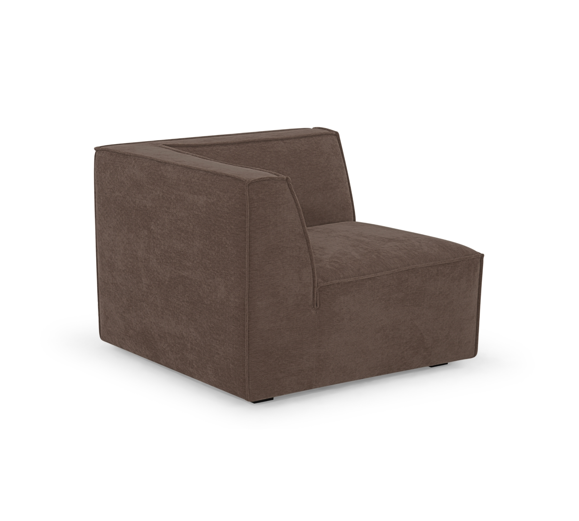 Dane 1-Sitzer Eckmodul Rechts Aulla Cacao