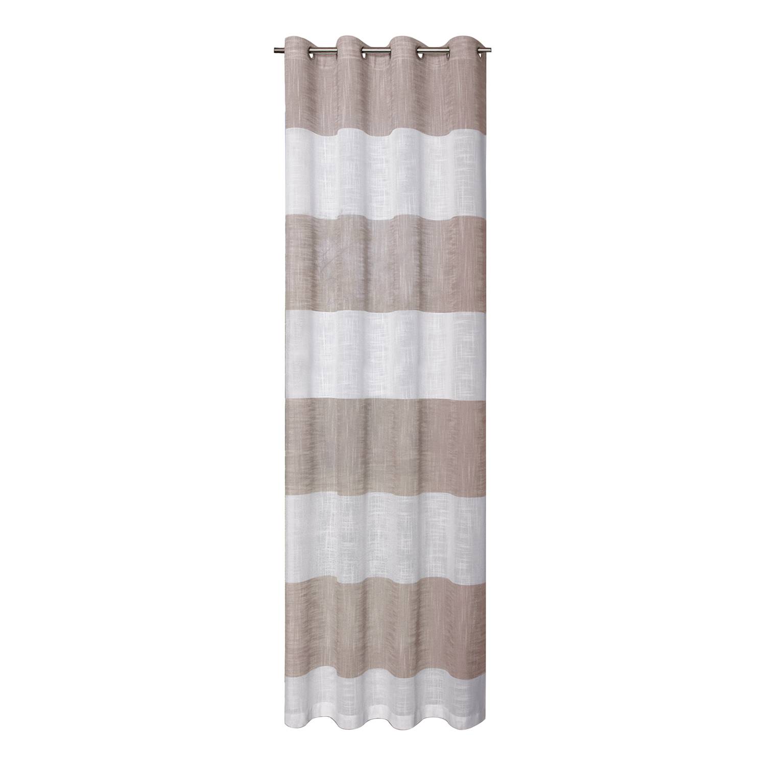Ösenschal Stripe Hawea Webstoff Nougat Nougat