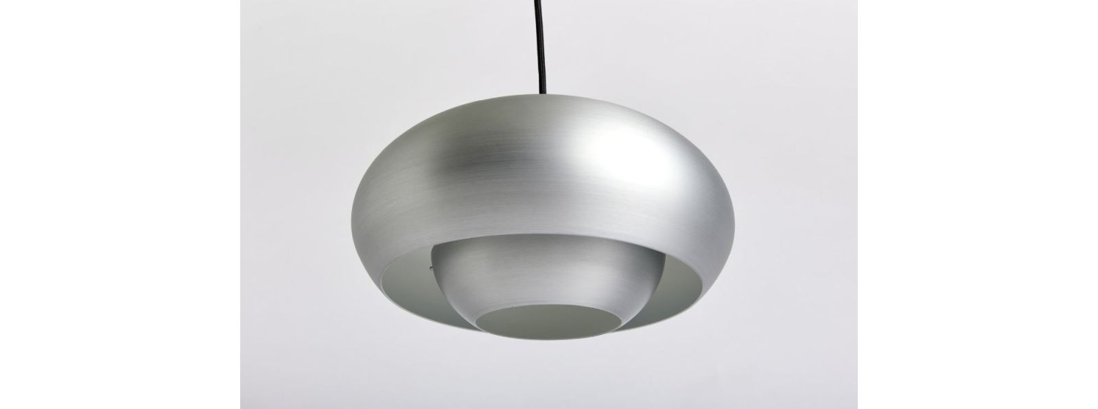 Champ Pendelleuchte Metall Silber Ø 30cm 