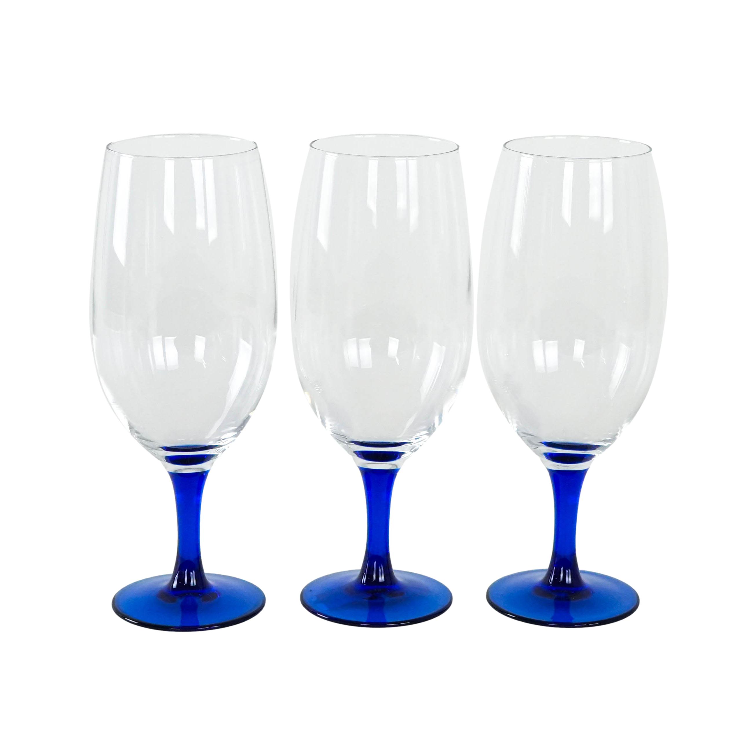 3x Glasses Blue