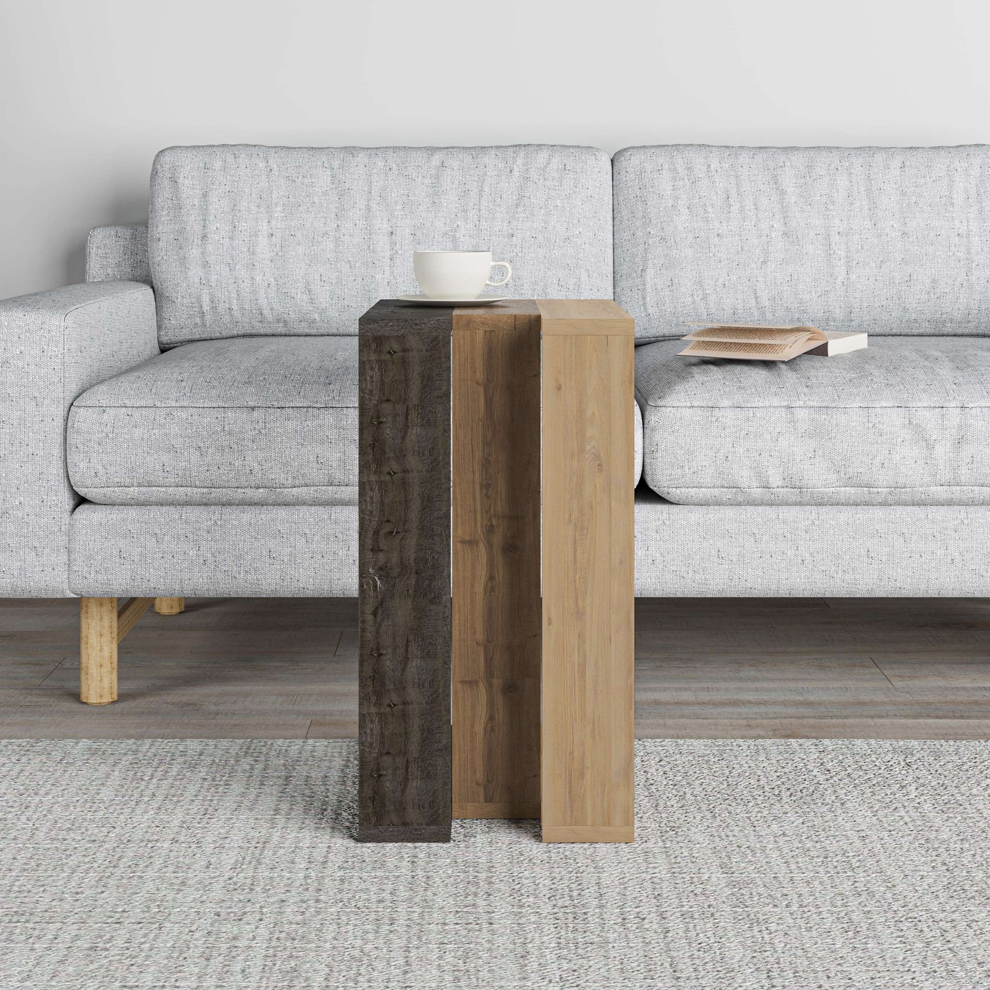 Coffee Table Wood Veneer Dark Coffee Hitit Sapphire