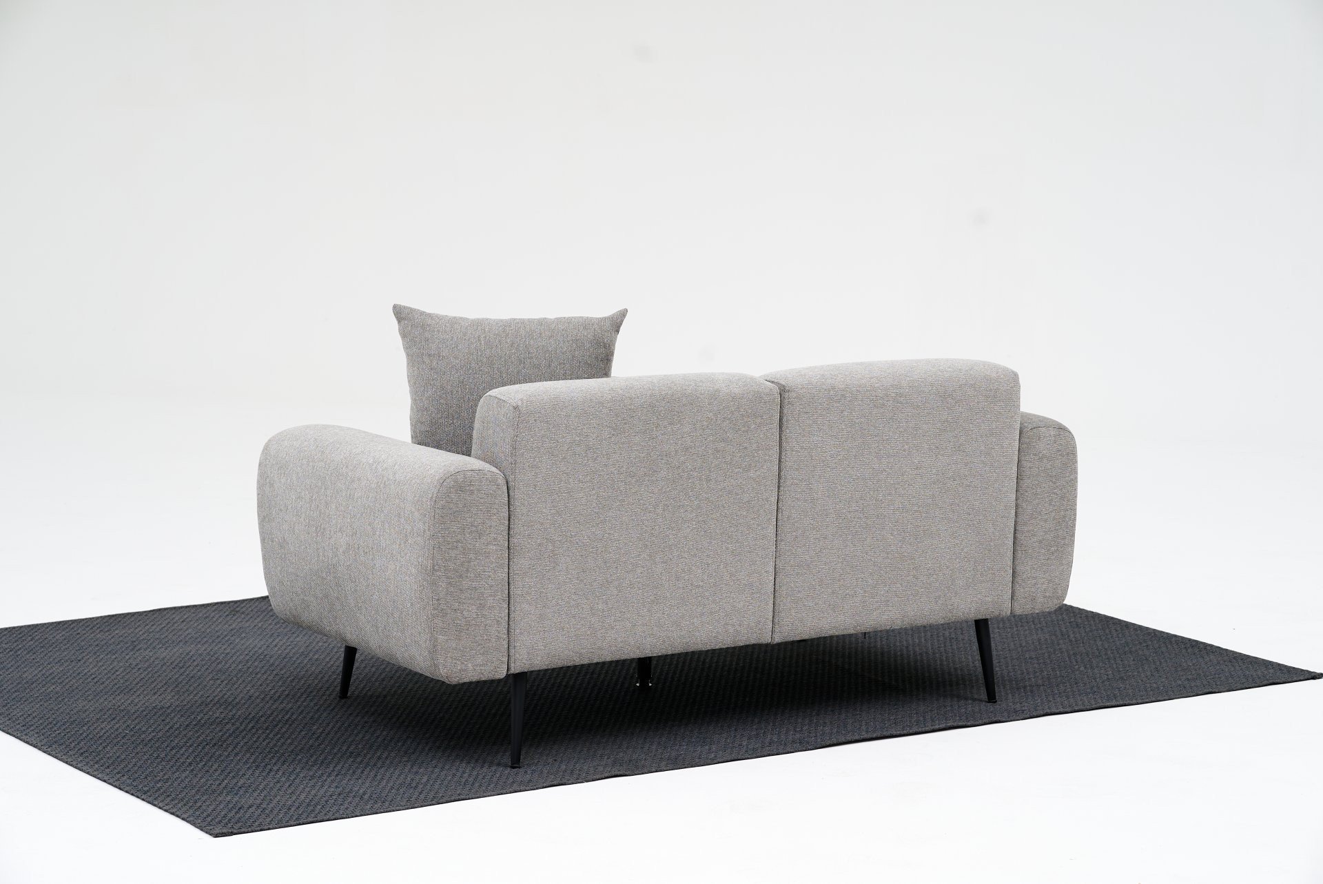 Side Sofa 2-Sitzer Hellgrau