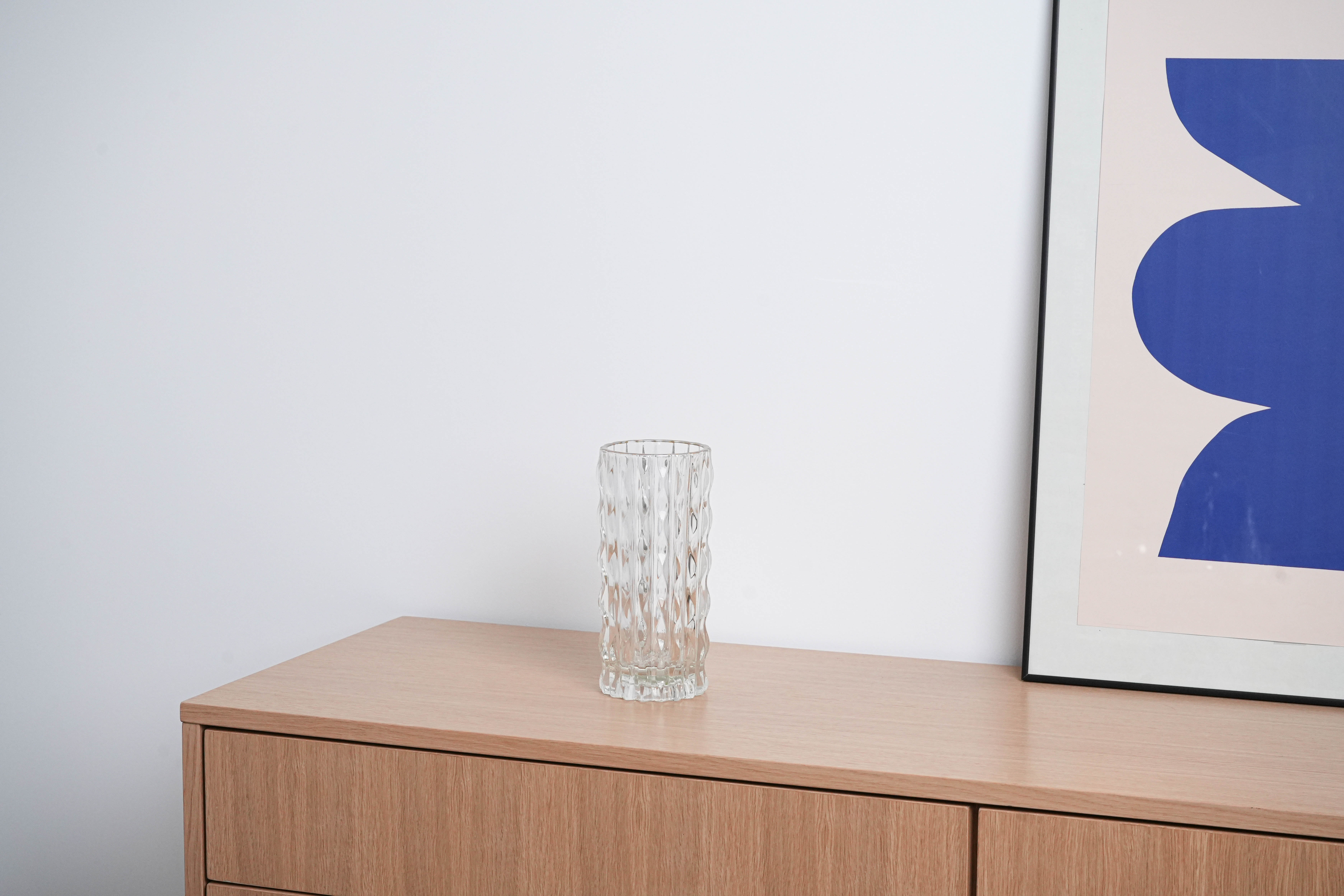 Crystal vase Transparent 1960s