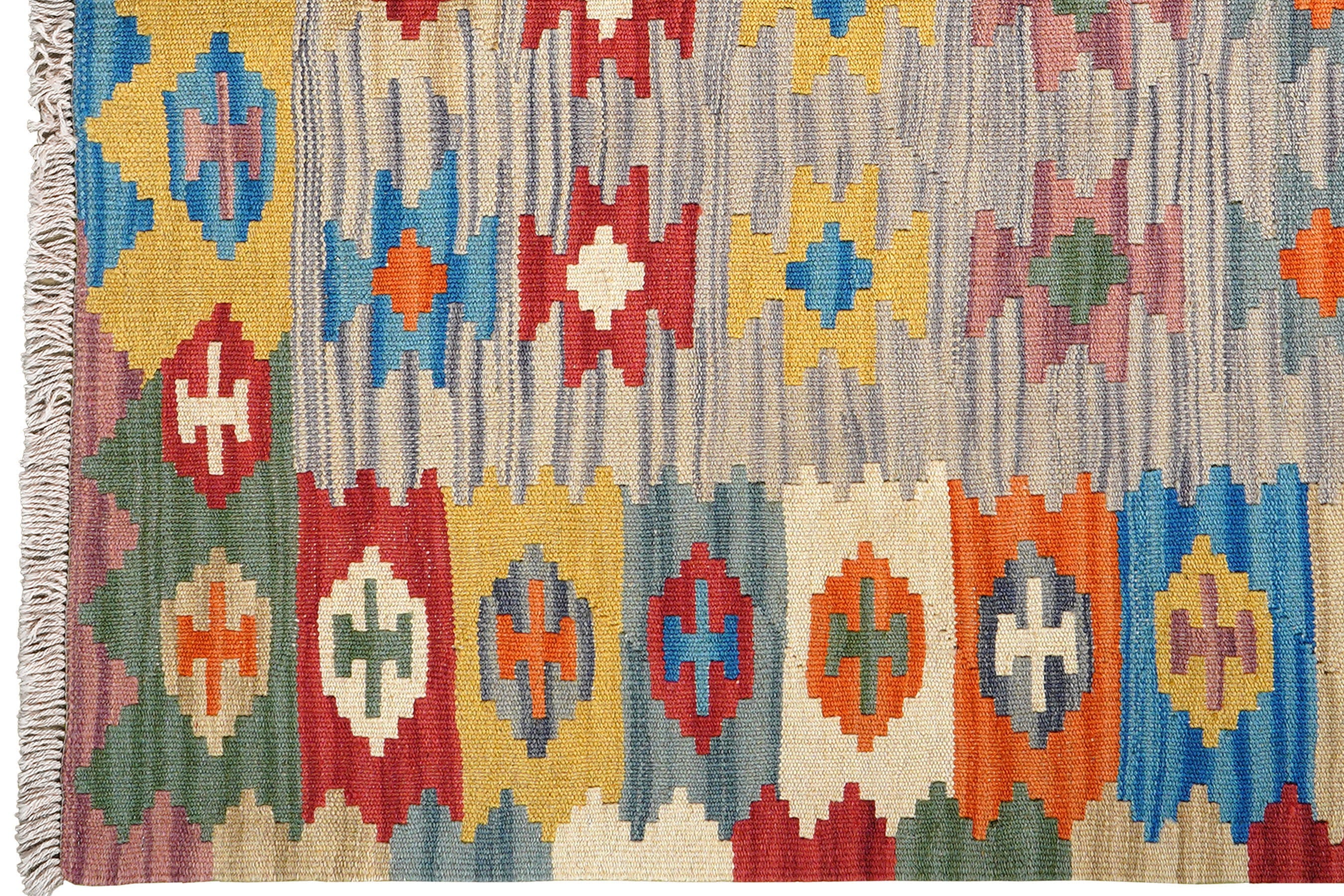 Kilim Gashgai Teppich Mehrfarbig