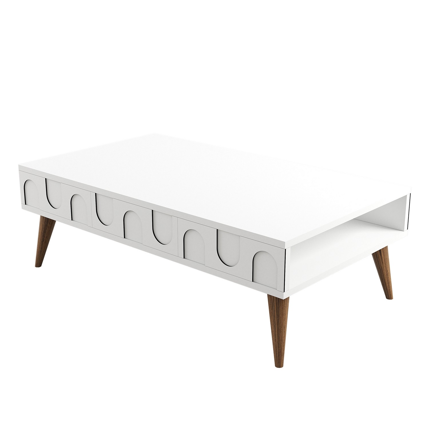 Lyon 34 Coffee table Wood veneer White