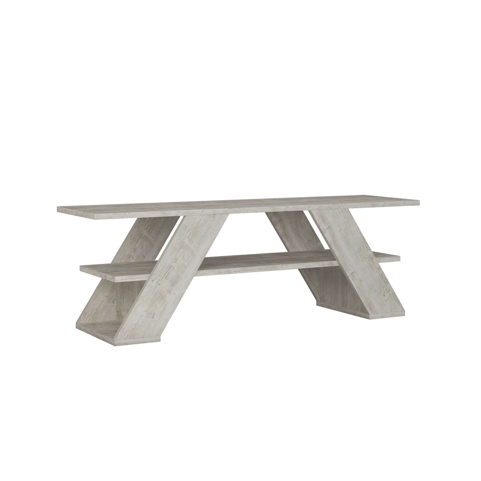 Farfalla Lowboard Wood Veneer Antique White