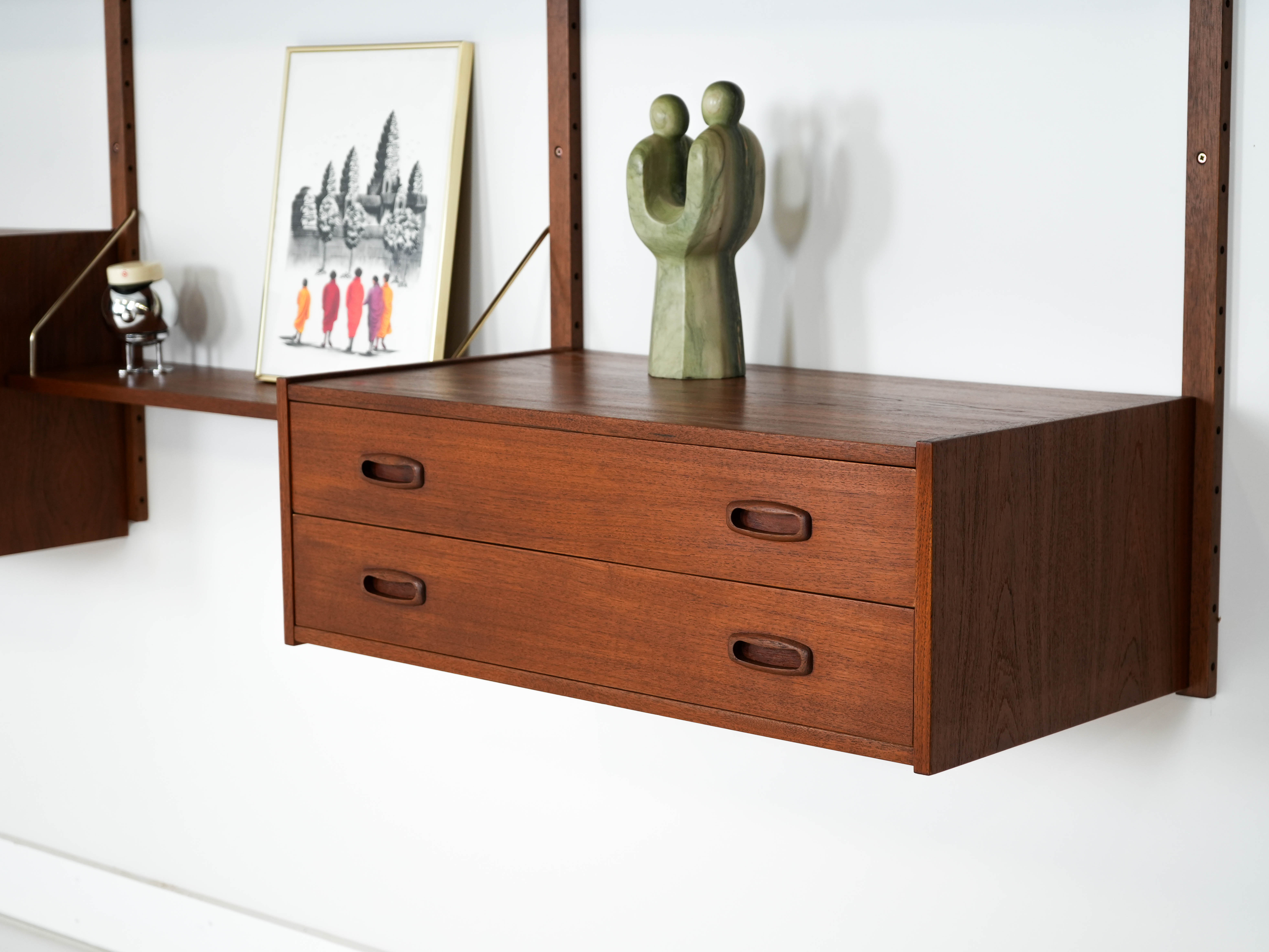 Shelving unit teak 1960s