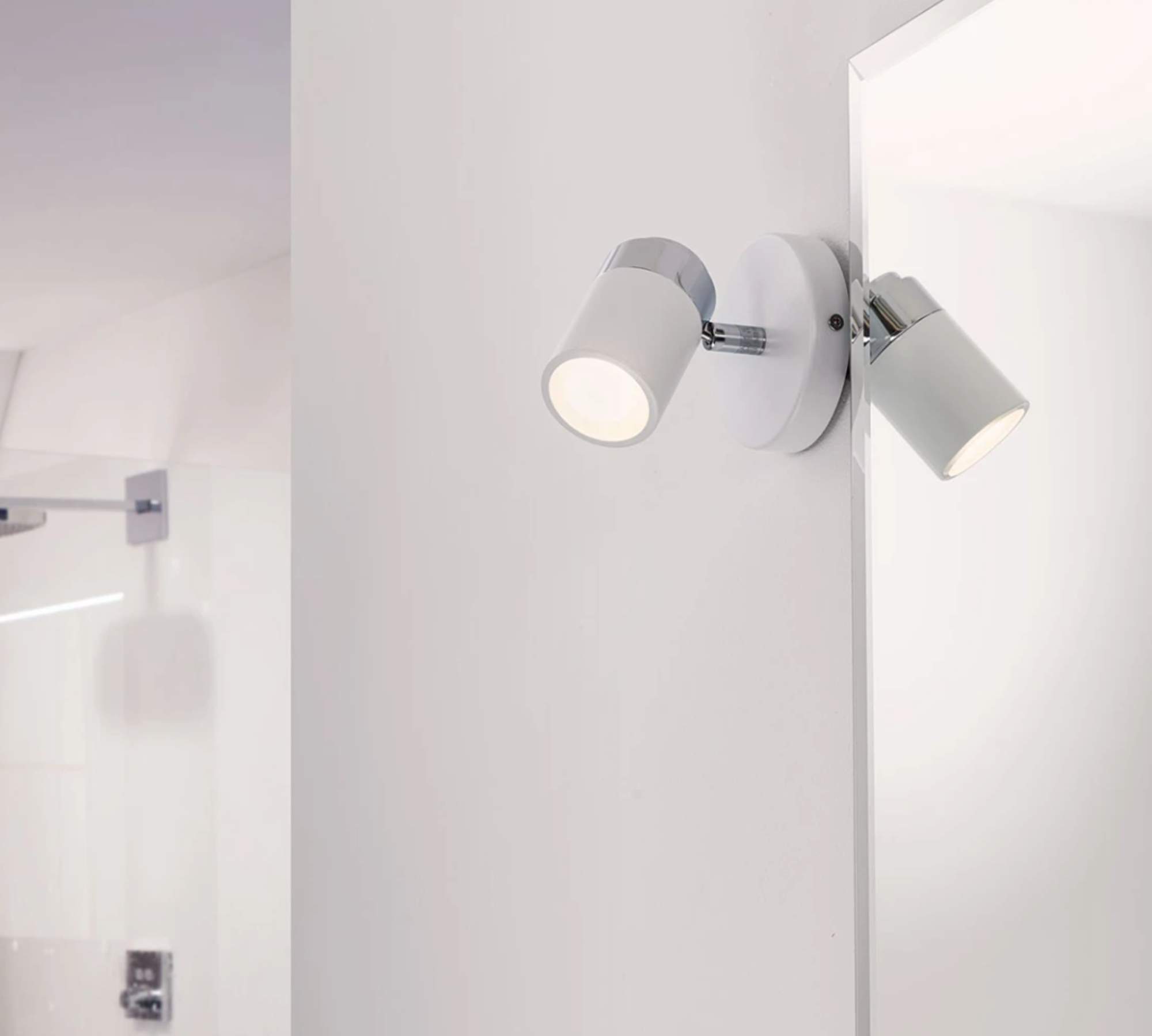 Wall light 1-bulb aluminum