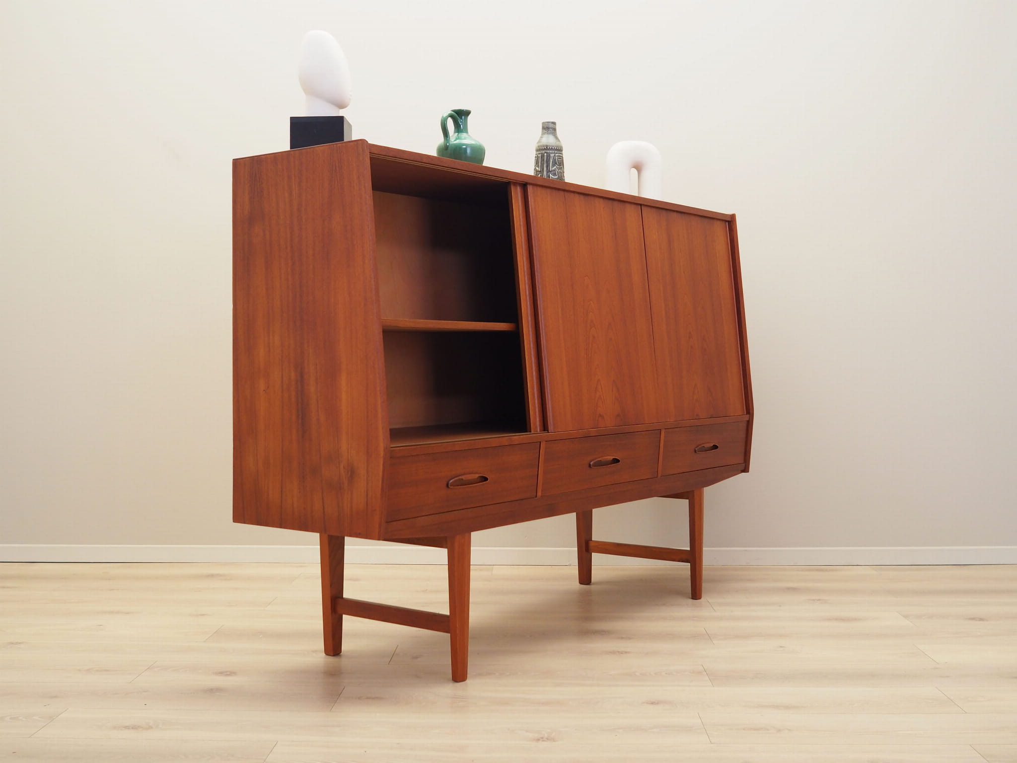 Vintage Sideboard Teakholz Braun 1960er Jahre