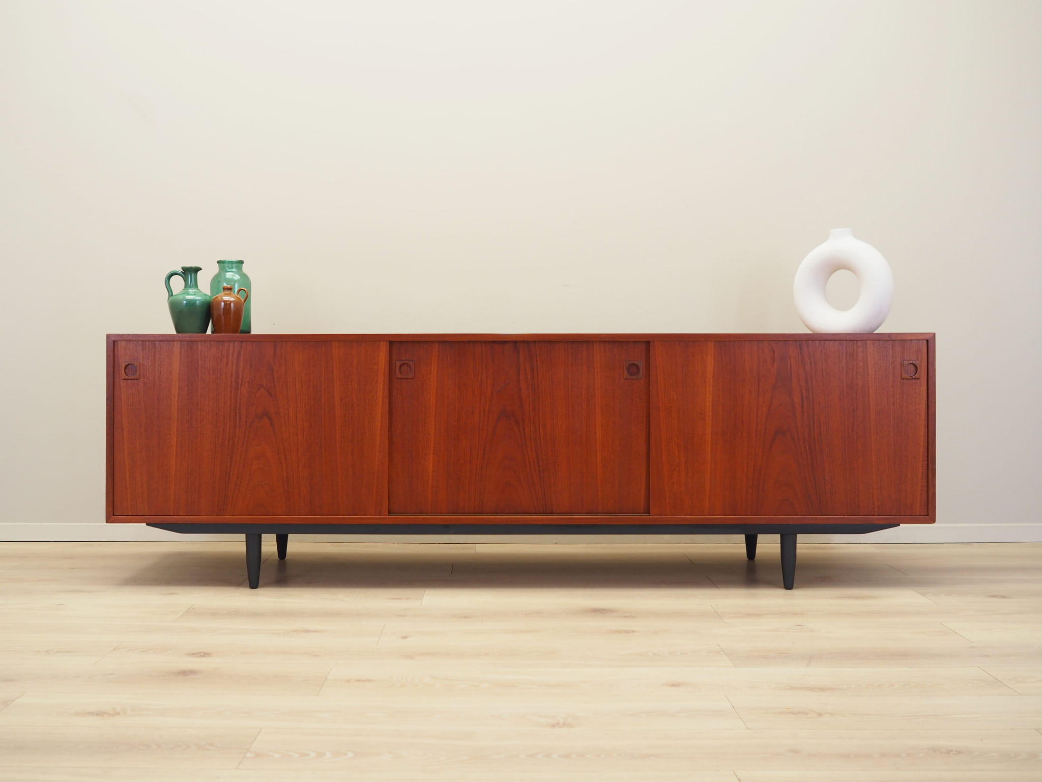 Vintage Sideboard Teakholz Braun 1970er Jahre