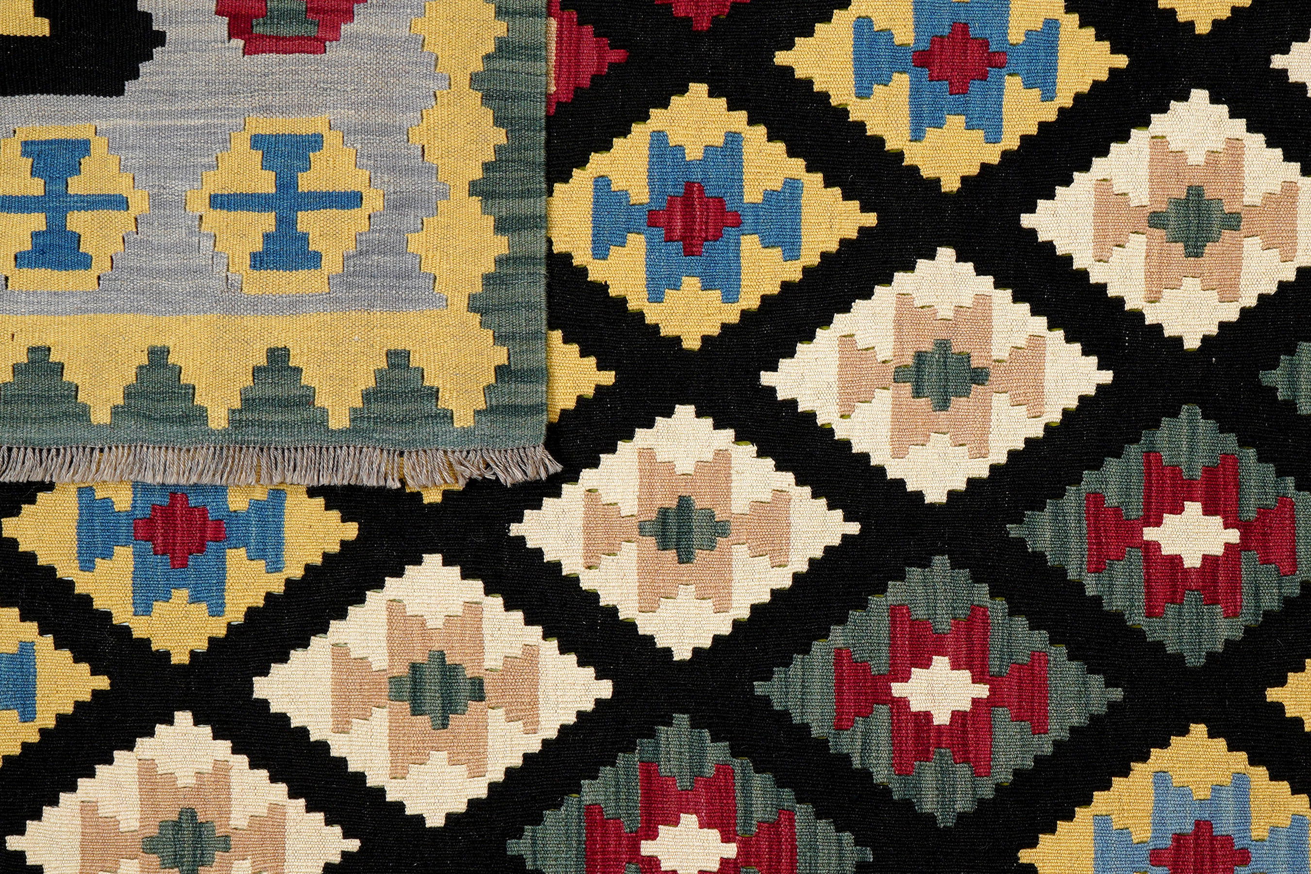 Kelim Gashgai Wool Multicolored