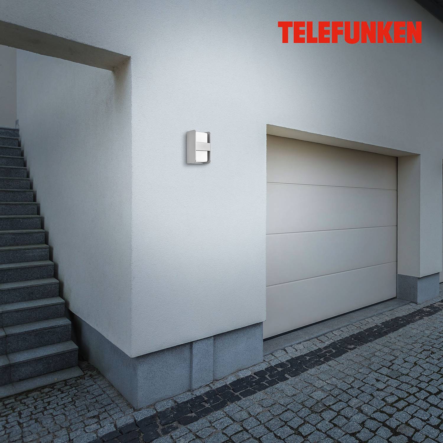 Boxi Außenwandleuchte Silber