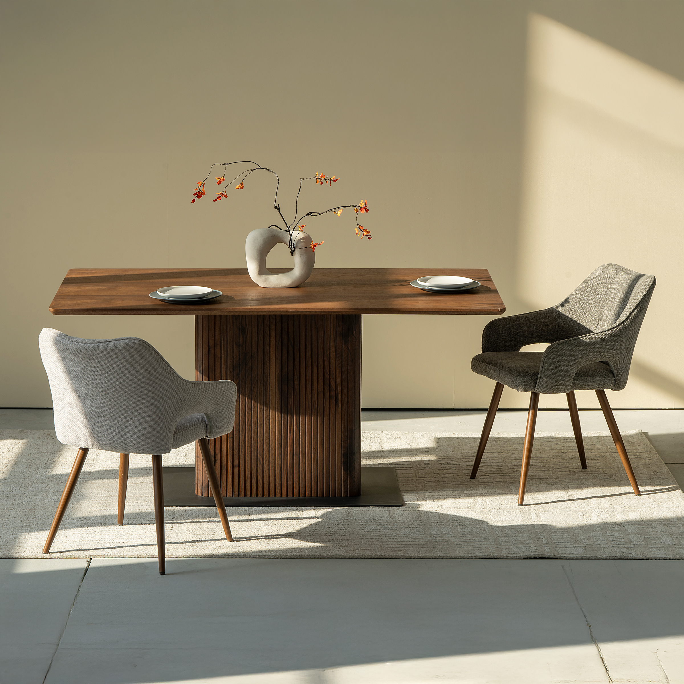 2x Esszimmerstuhl Zerbion Hellbraun