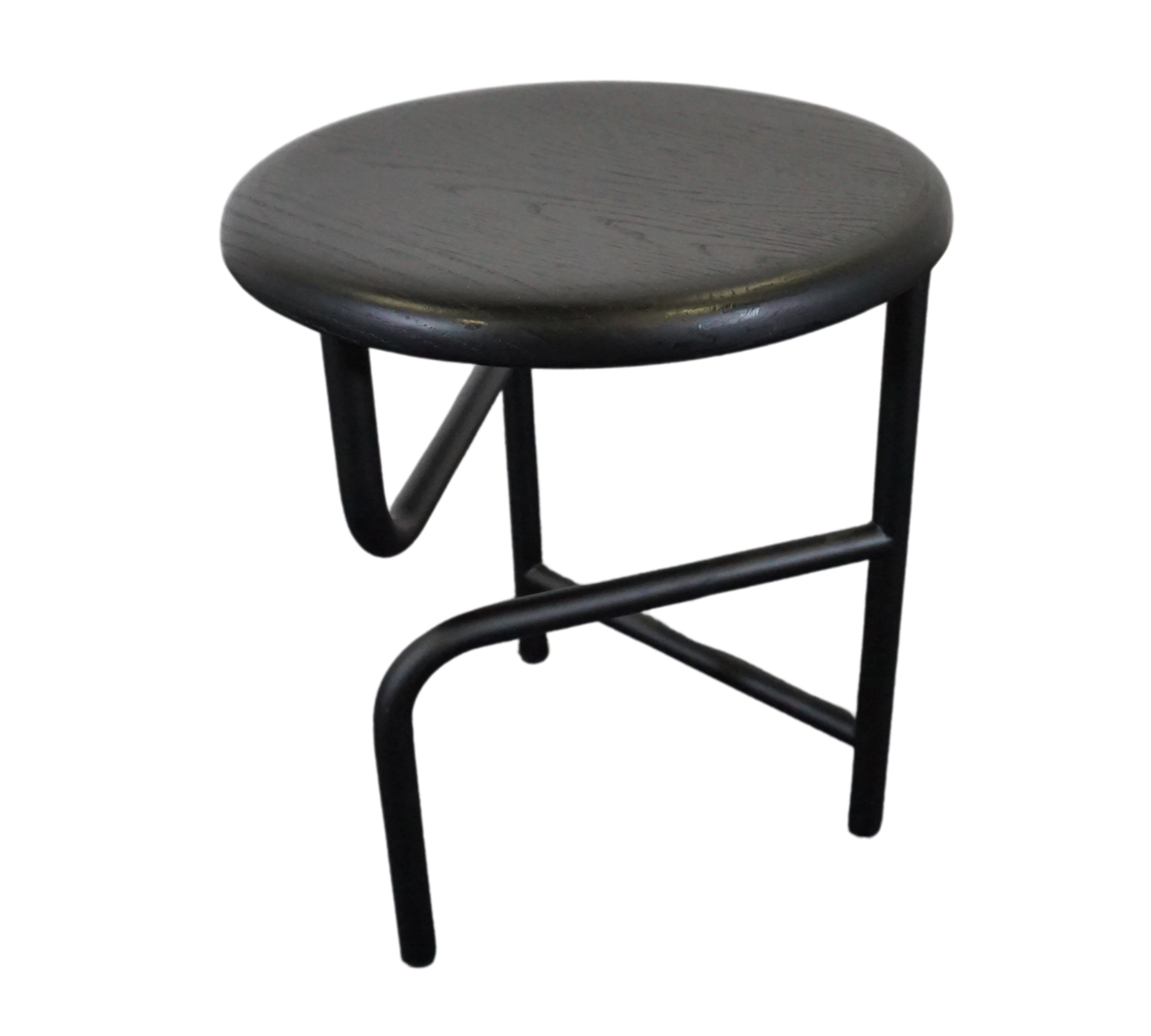 Blend Hocker Eiche Schwarz
