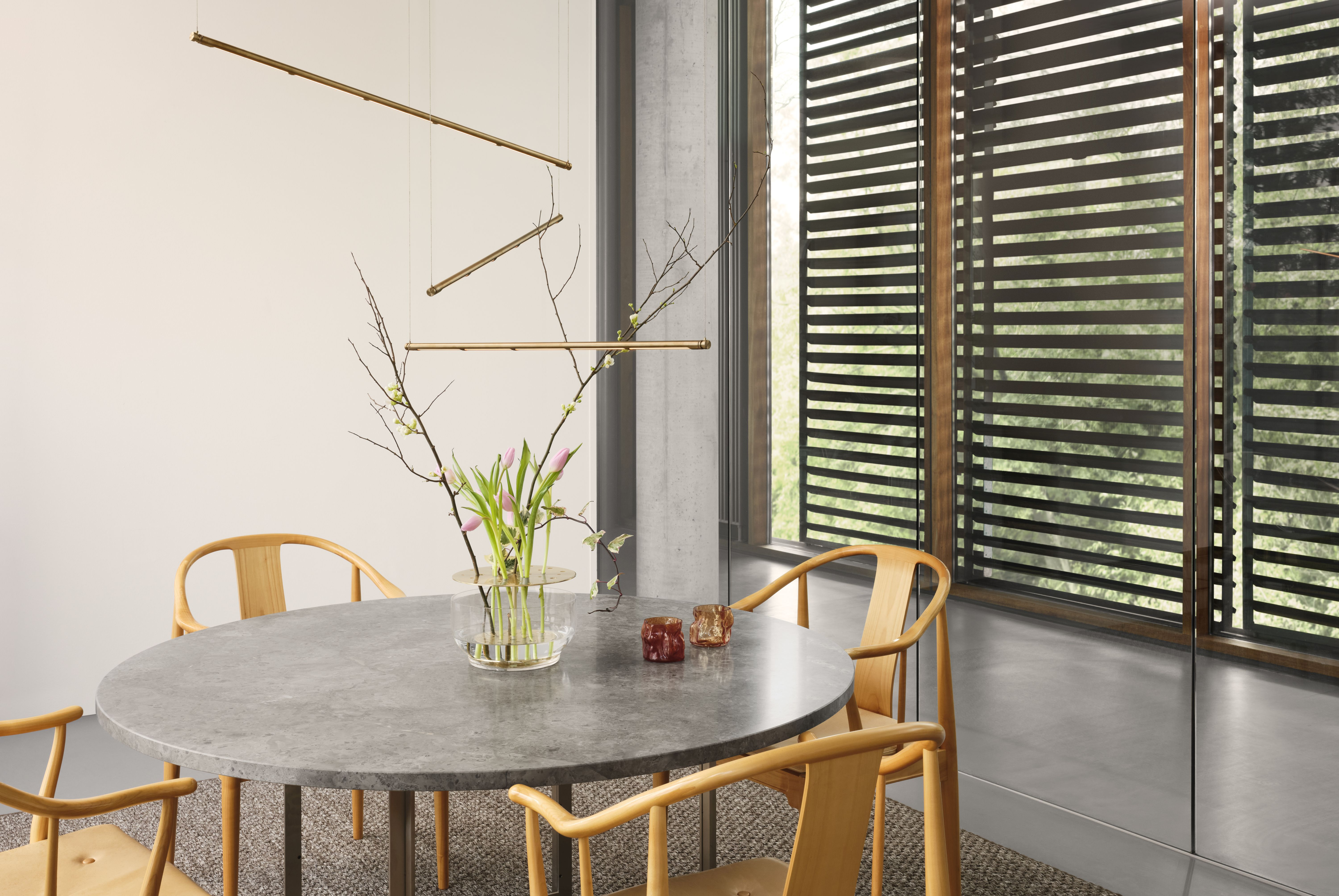 Oneline Hängeleuchte Messing Bronze