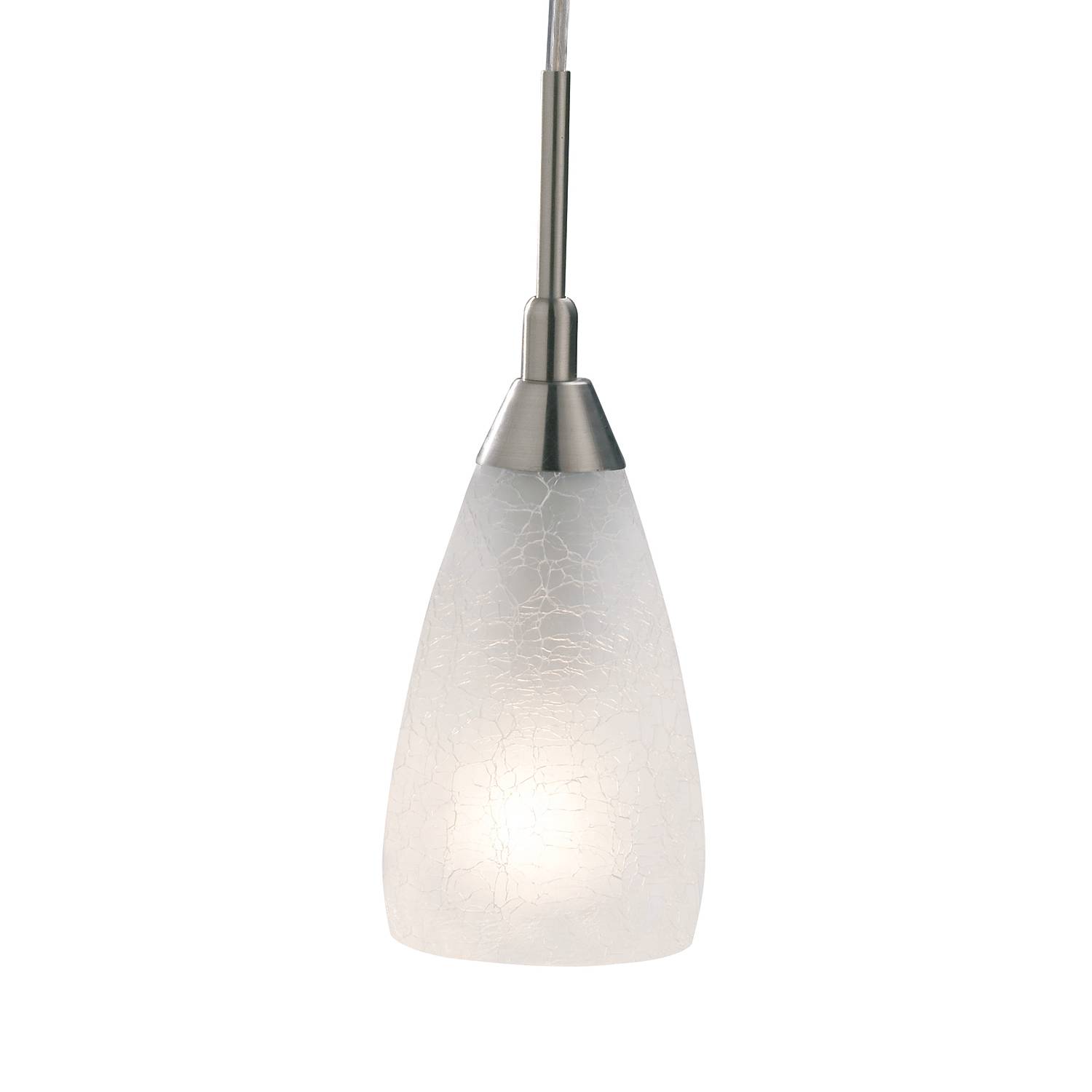 Pendant lamp Bedford Frosted glass Stainless steel