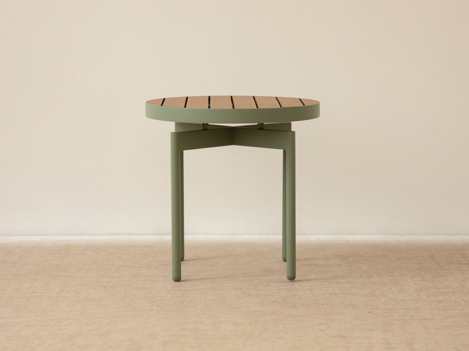 Pada Gartentisch Kunststoff Braun 48x48 cm