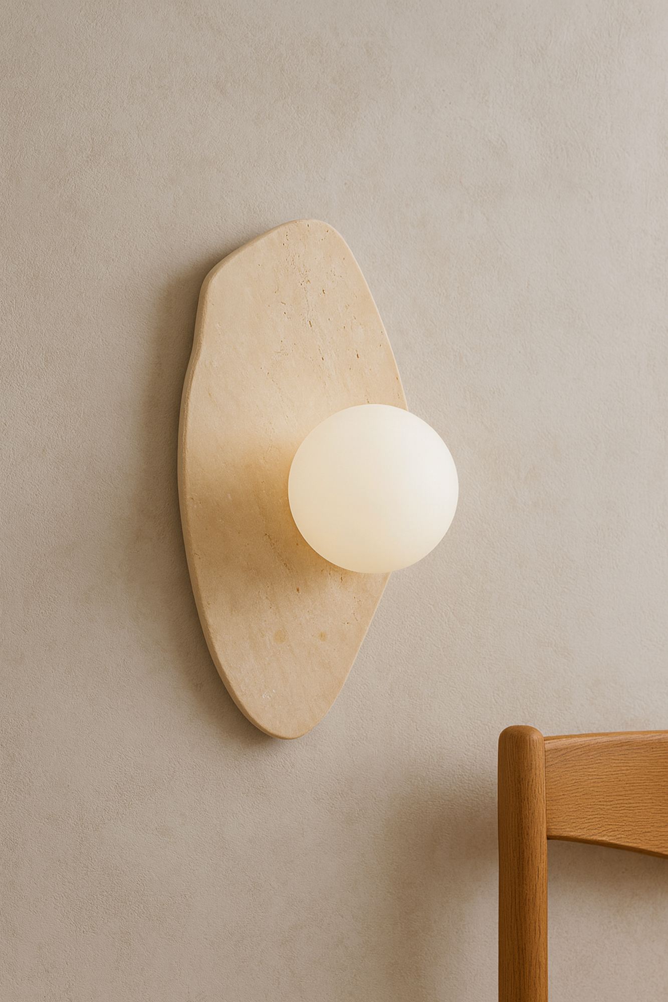 Busy Wall Lamp Travertine Cream