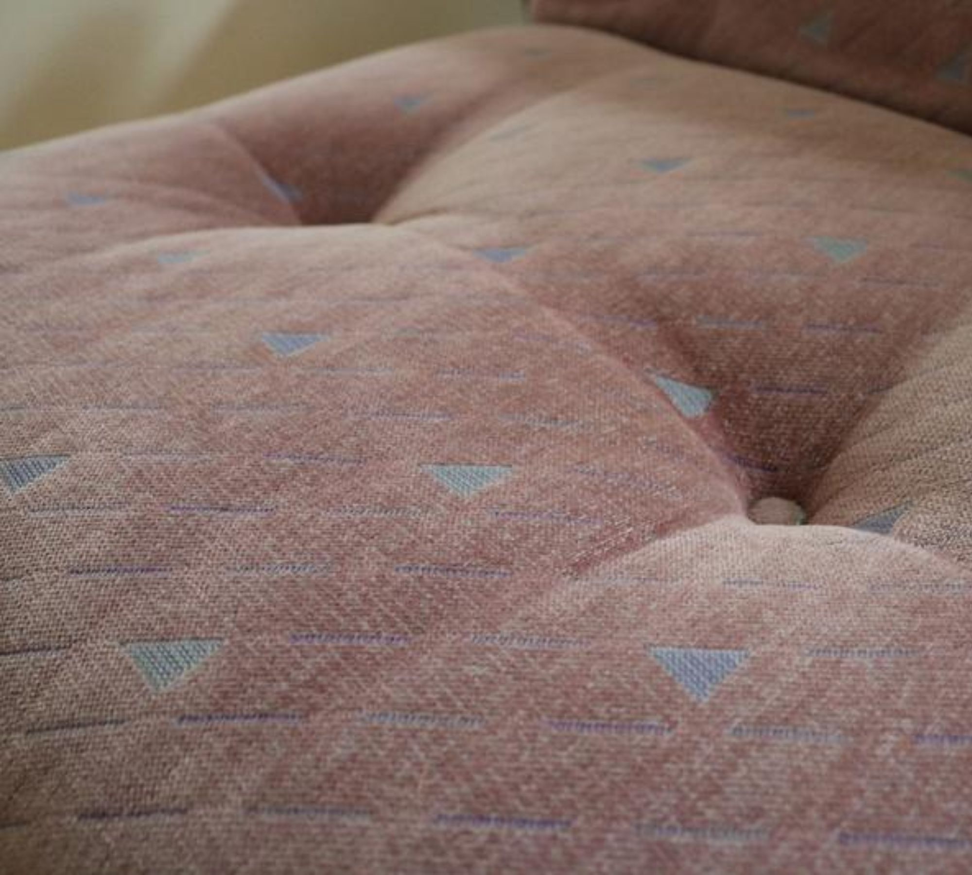 Sofa 3-Sitzer Baumwolle Rosa