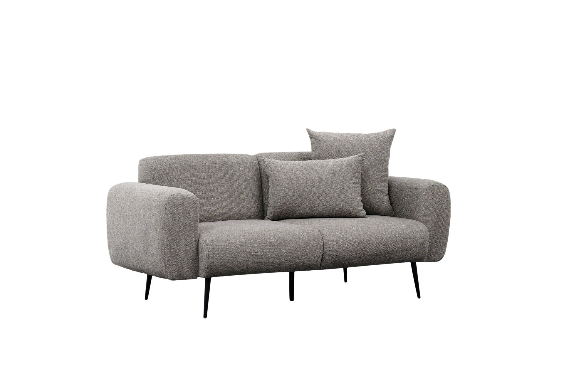 Side Sofa 2-Sitzer Hellgrau