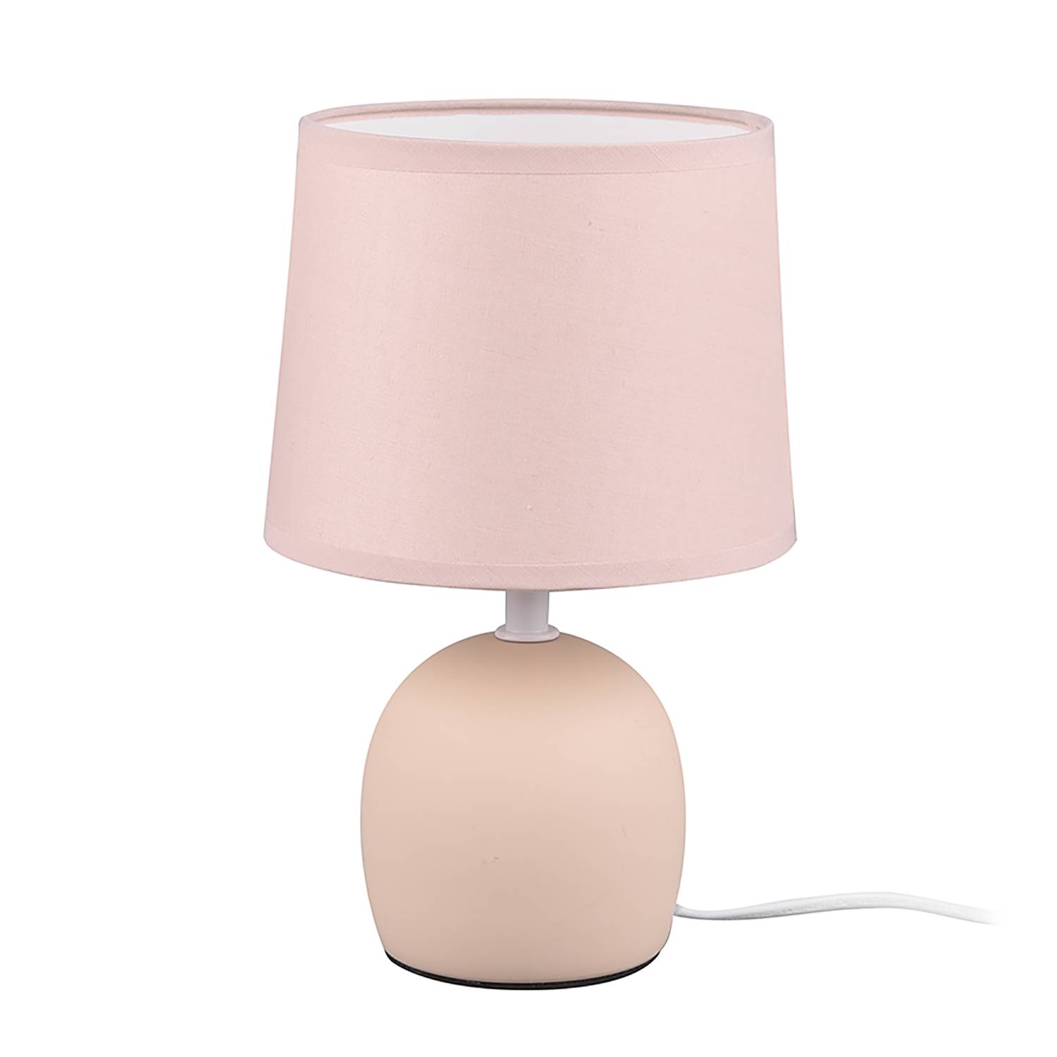Tischleuchte Malu Mischgewebe Keramik Beige