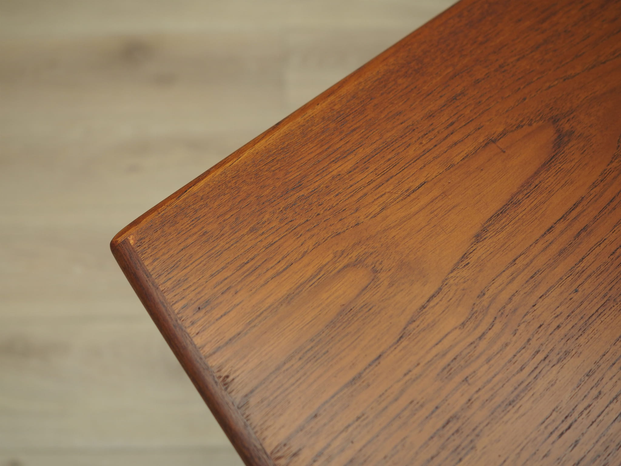 Vintage Schreibtisch Teakholz Braun 1960er Jahre