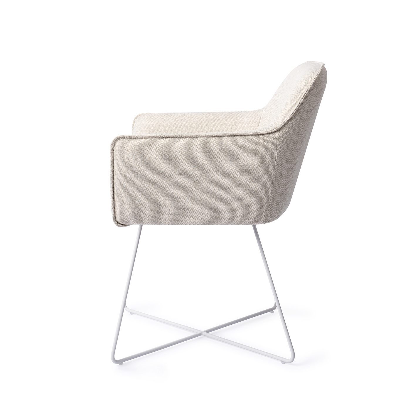 Hofu Dining chair Cross Enoki Cream