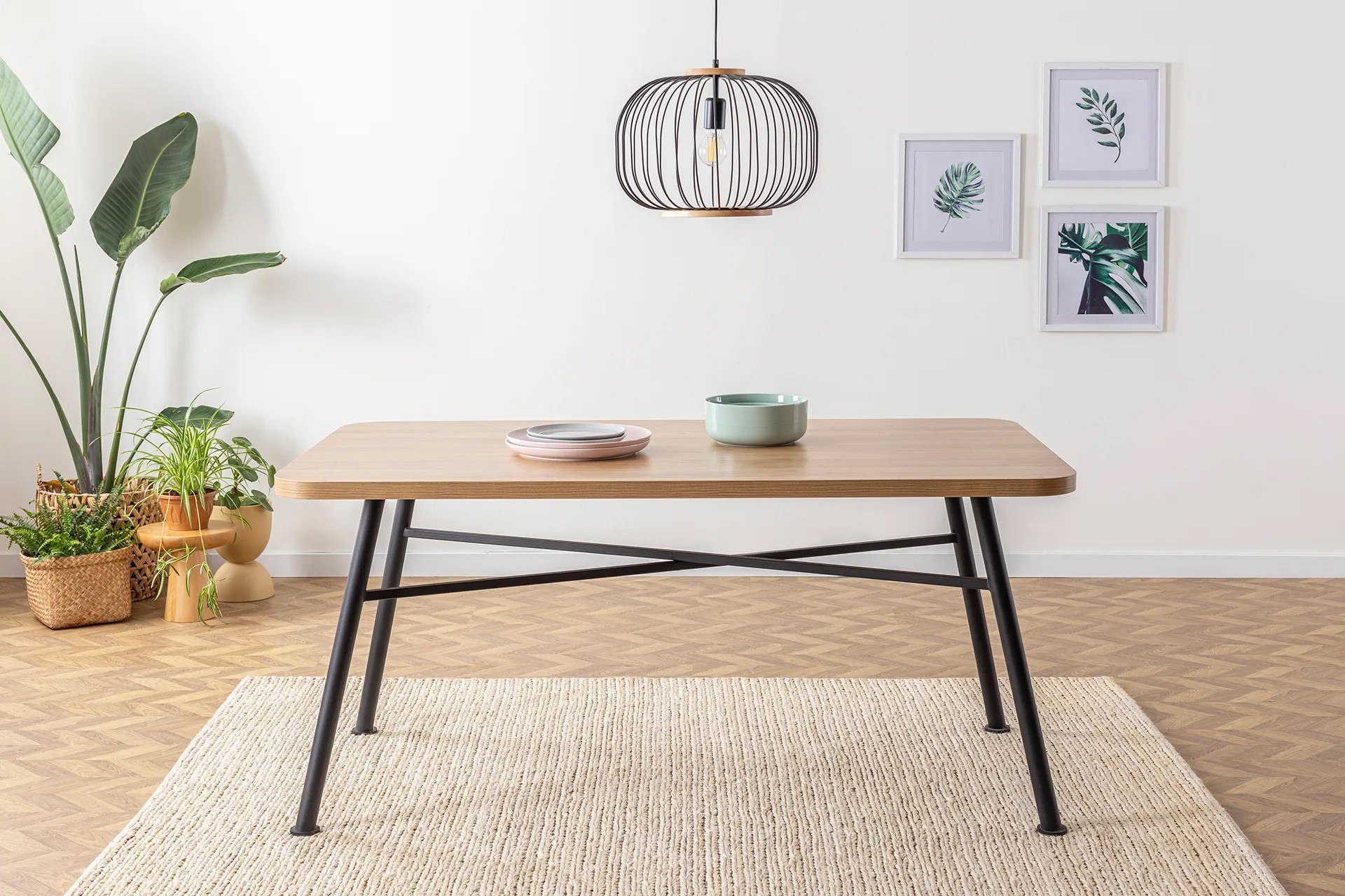 Nala 90 Dining Table Brown