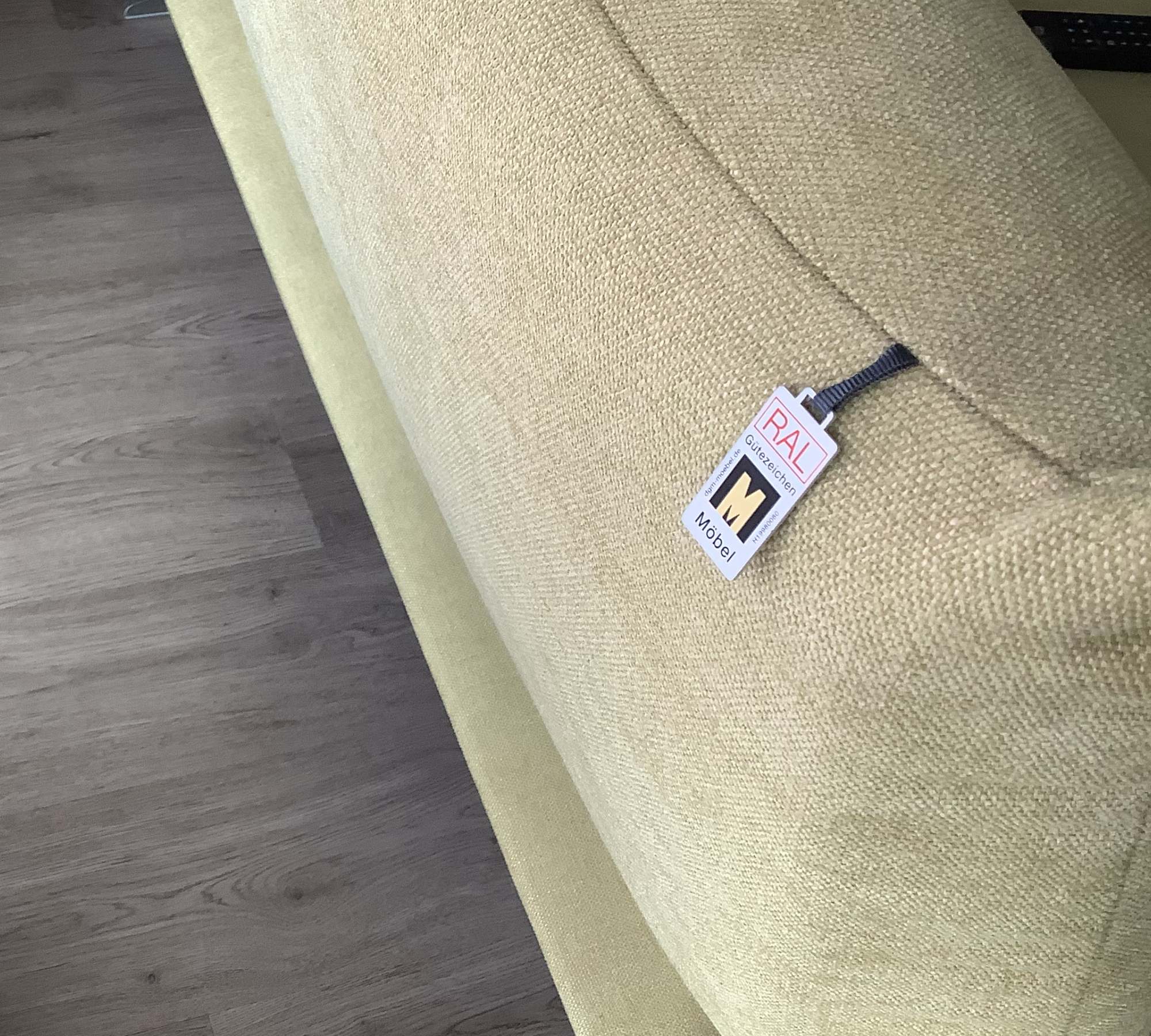 Francis Sofa Récamiere Rechts Textil Metall Grün