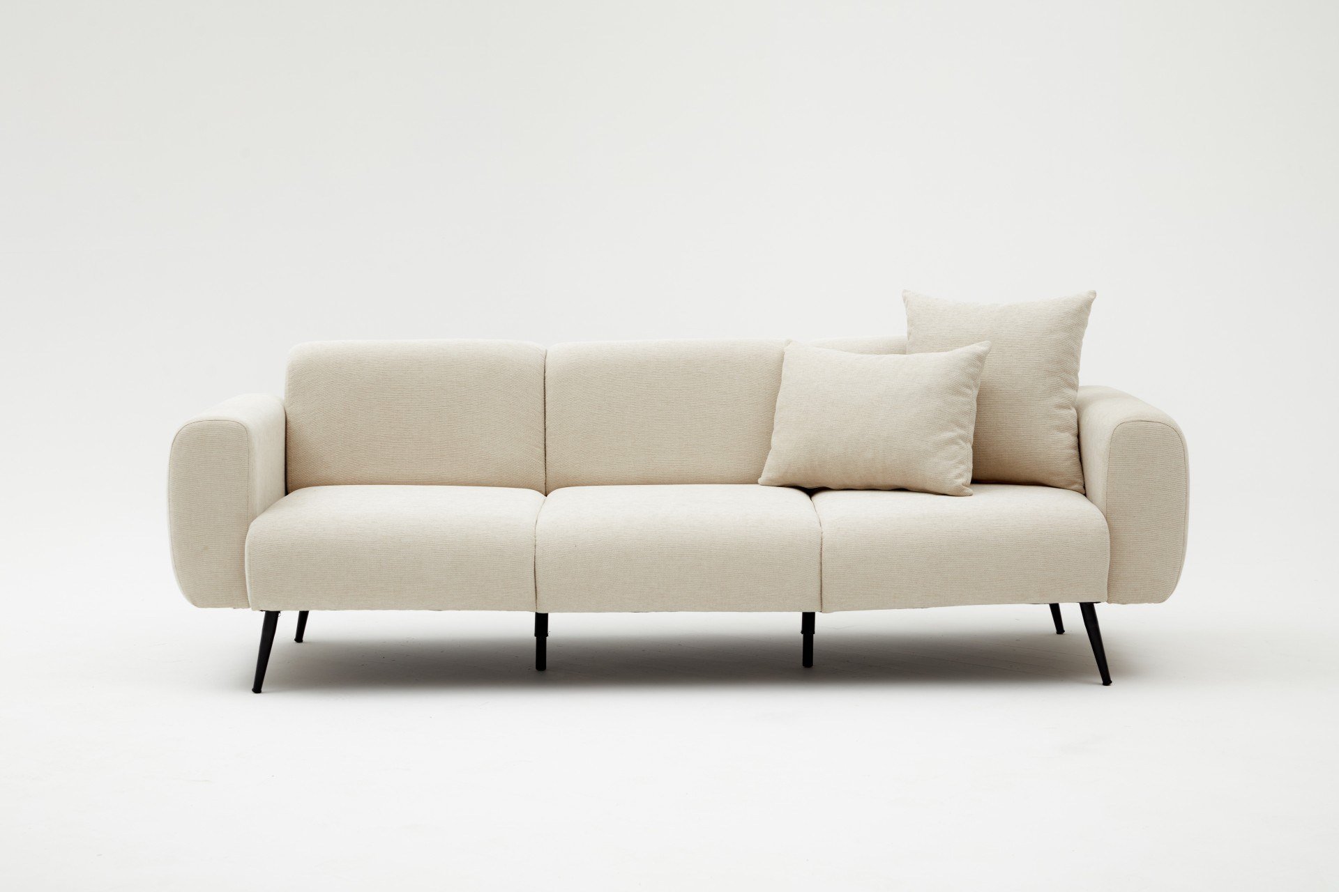 Side Sofa 3-Sitzer Creme