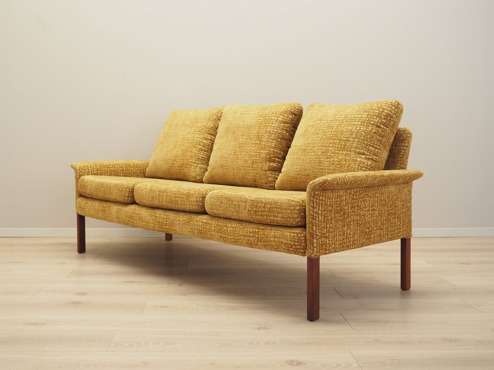 3-Sitzer Sofa Gelb 1960er Jahre