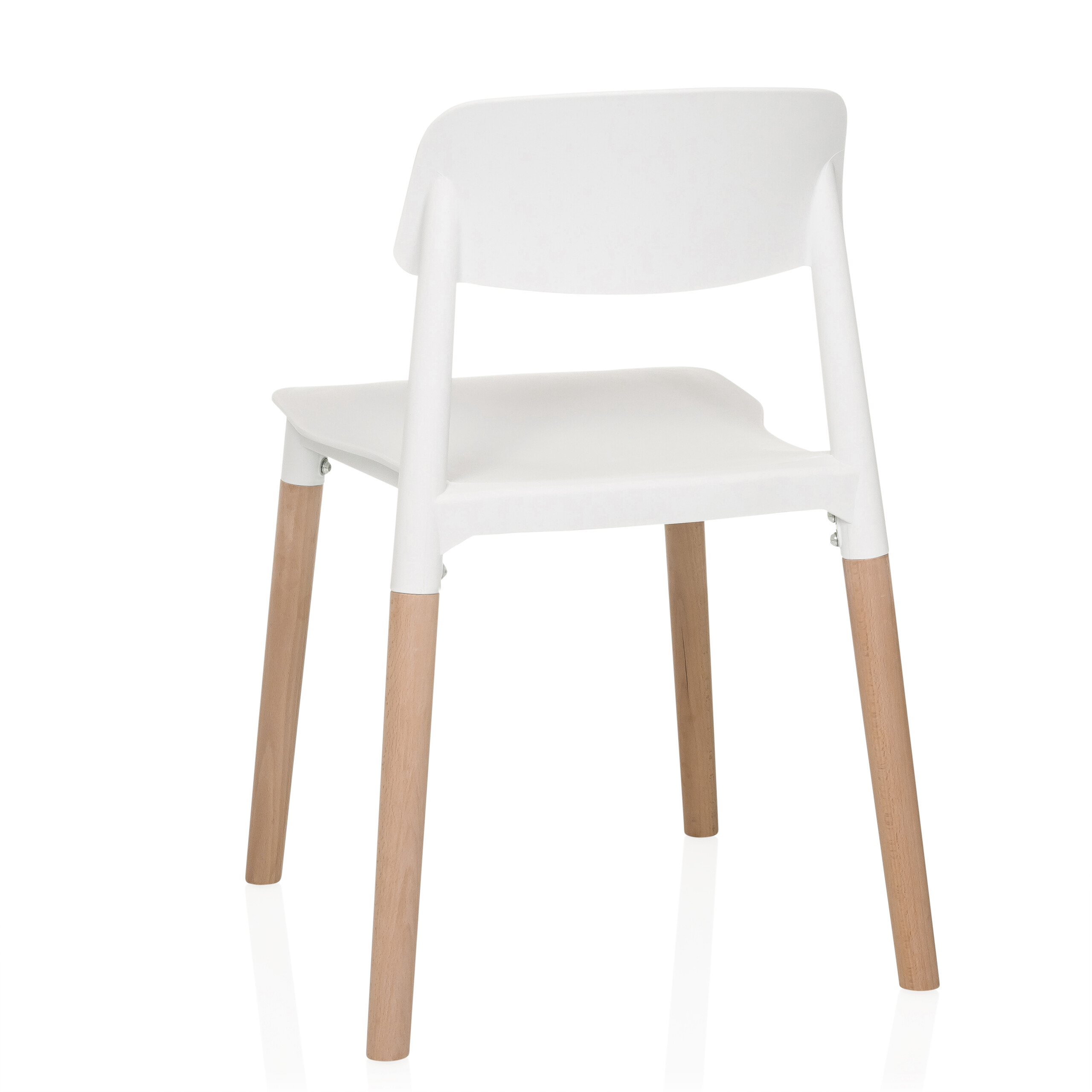 Dining chair / Visitor chair SCANDI E white hjh LIVING