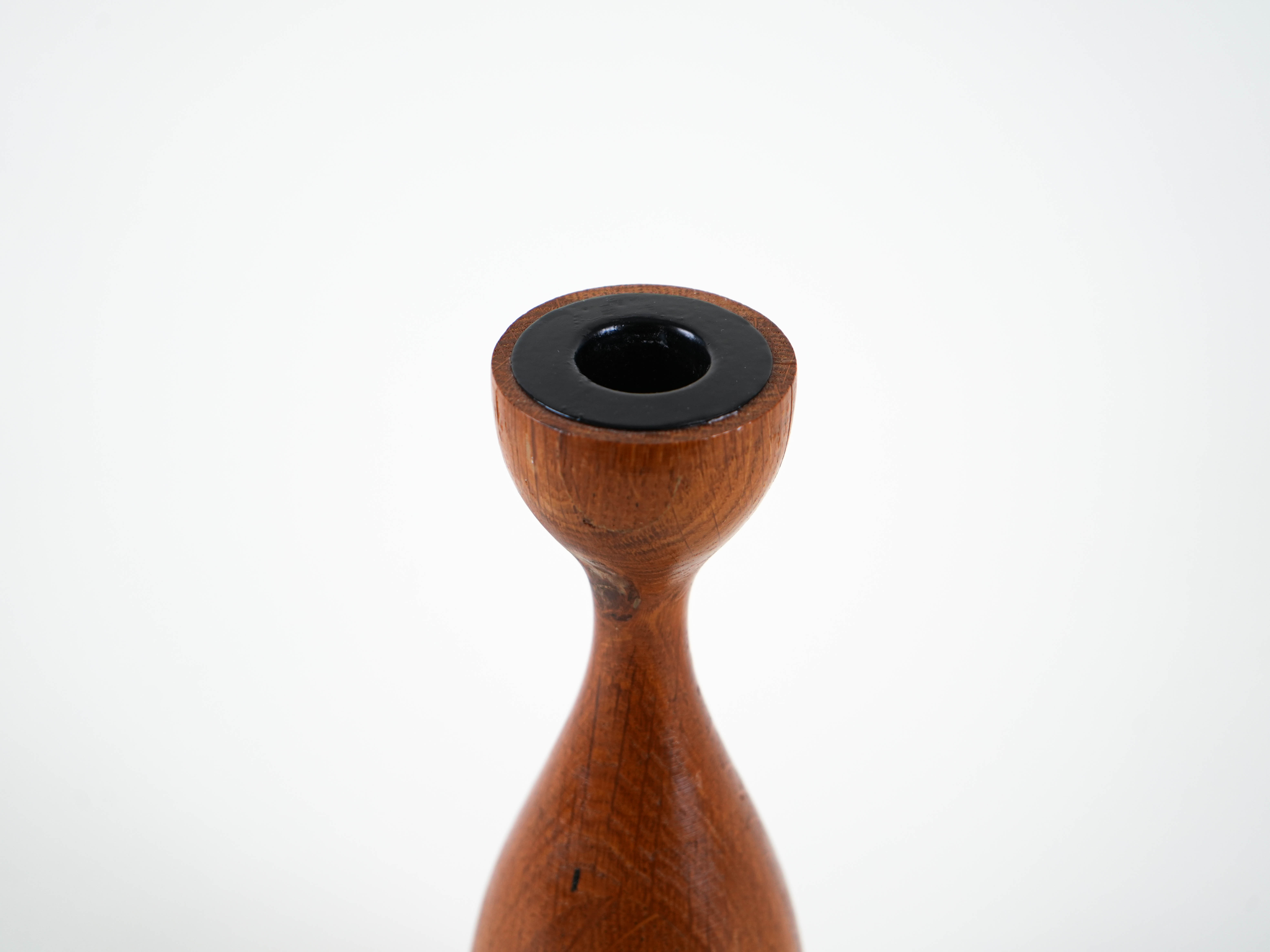Teak Candle Holder 1970s