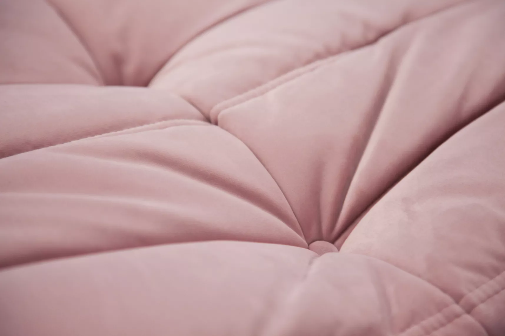 Togo armchair and ottoman set velvet light pink