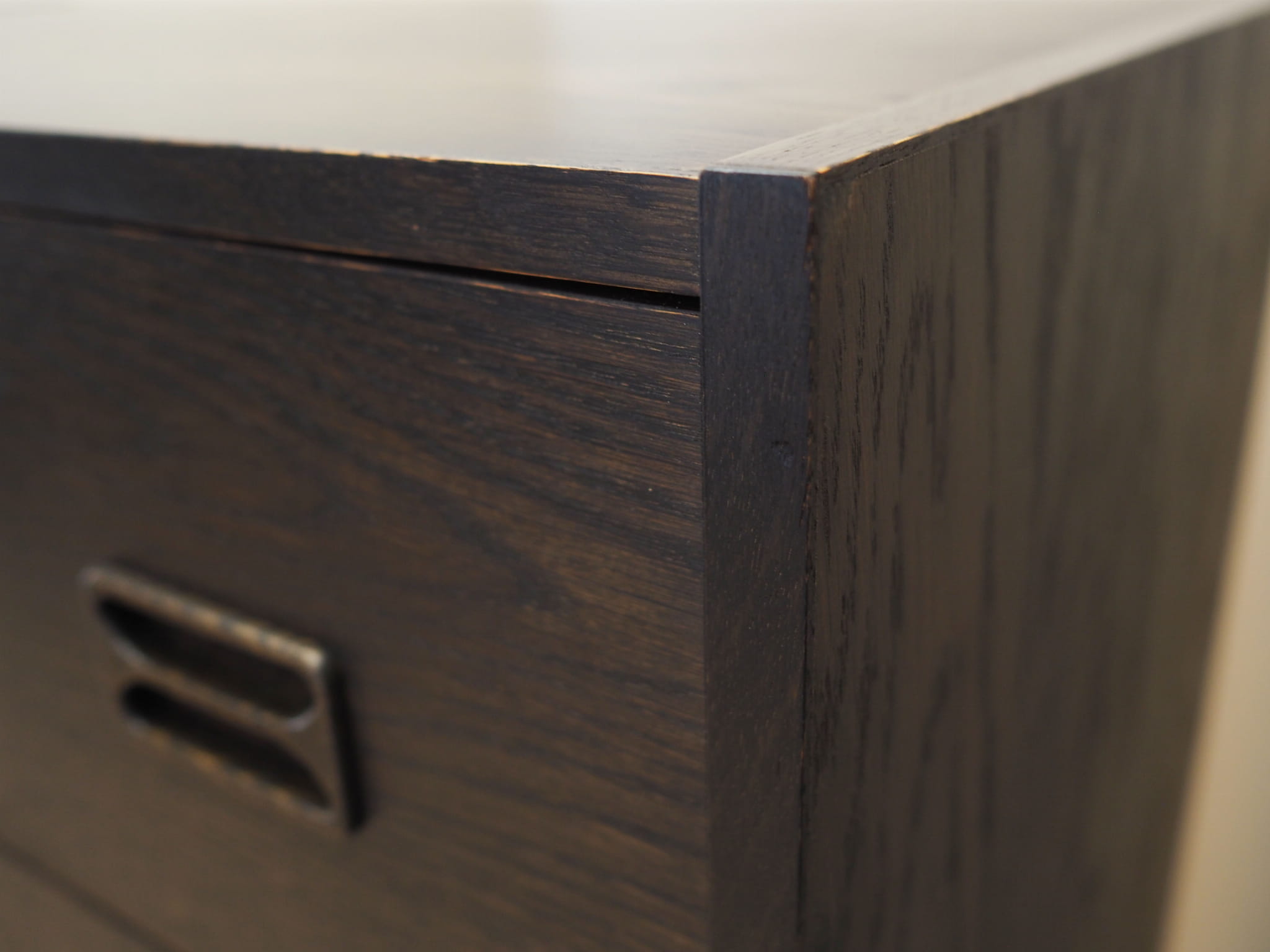Vintage chest of drawers Oak wood Brown 1970s