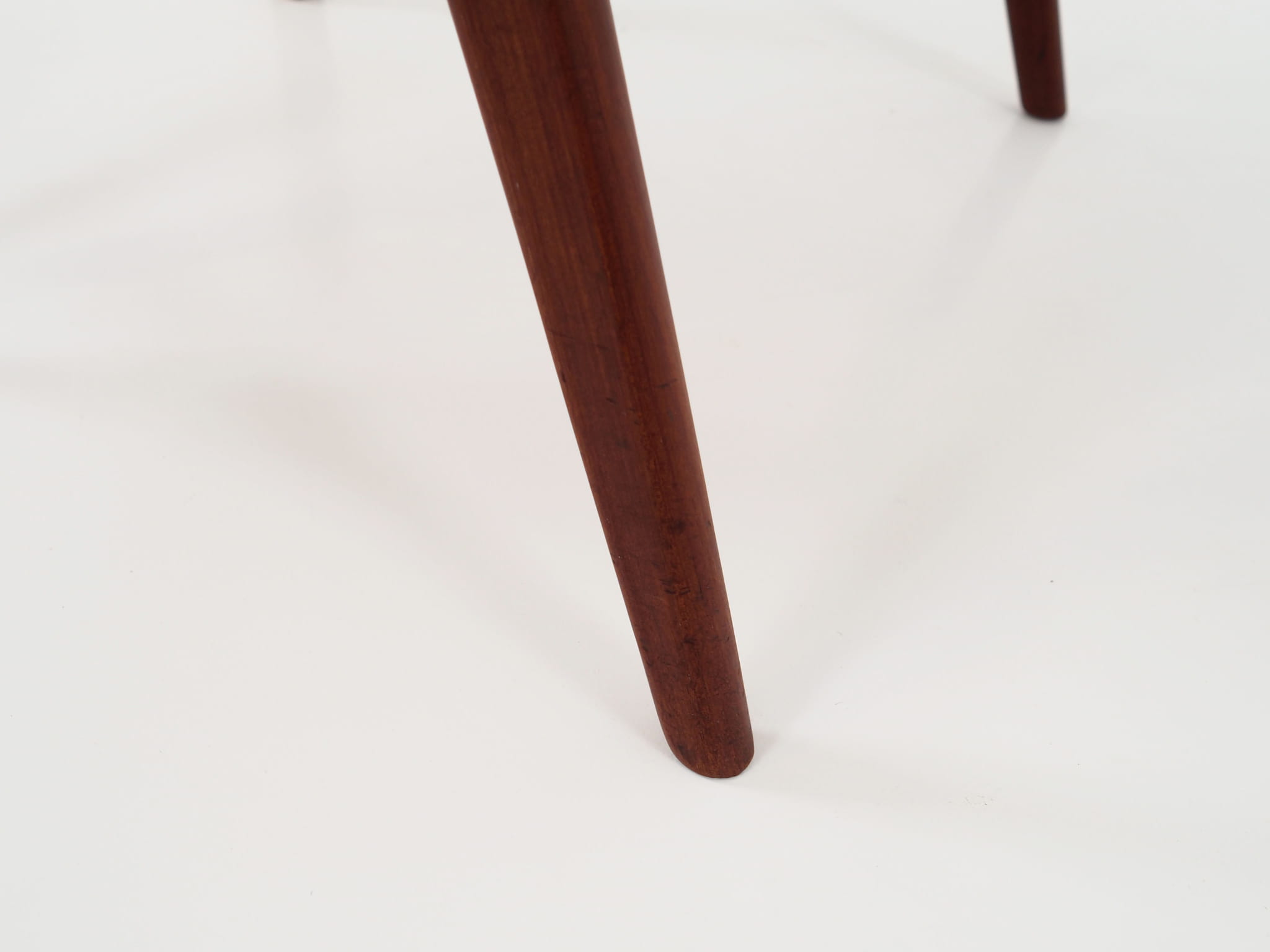 Vintage chair teak wood textile green 1960s