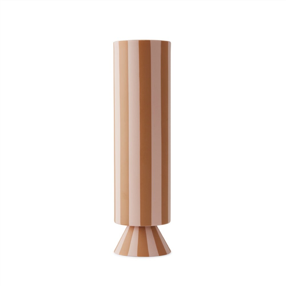 Toppu Vase Hoch Keramik Braun