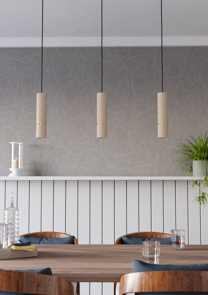 LED-Pendelleuchte Caminia Typ B Beige