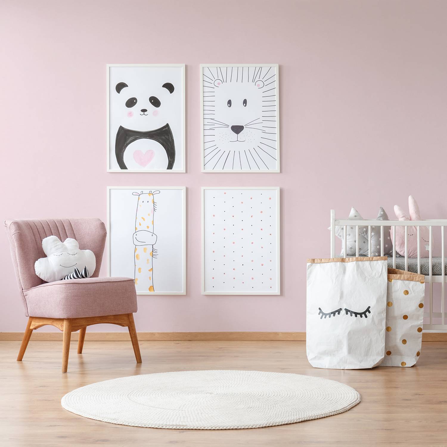 Vliestapete Welaka Pink 0,53m x 10,05m Rosa