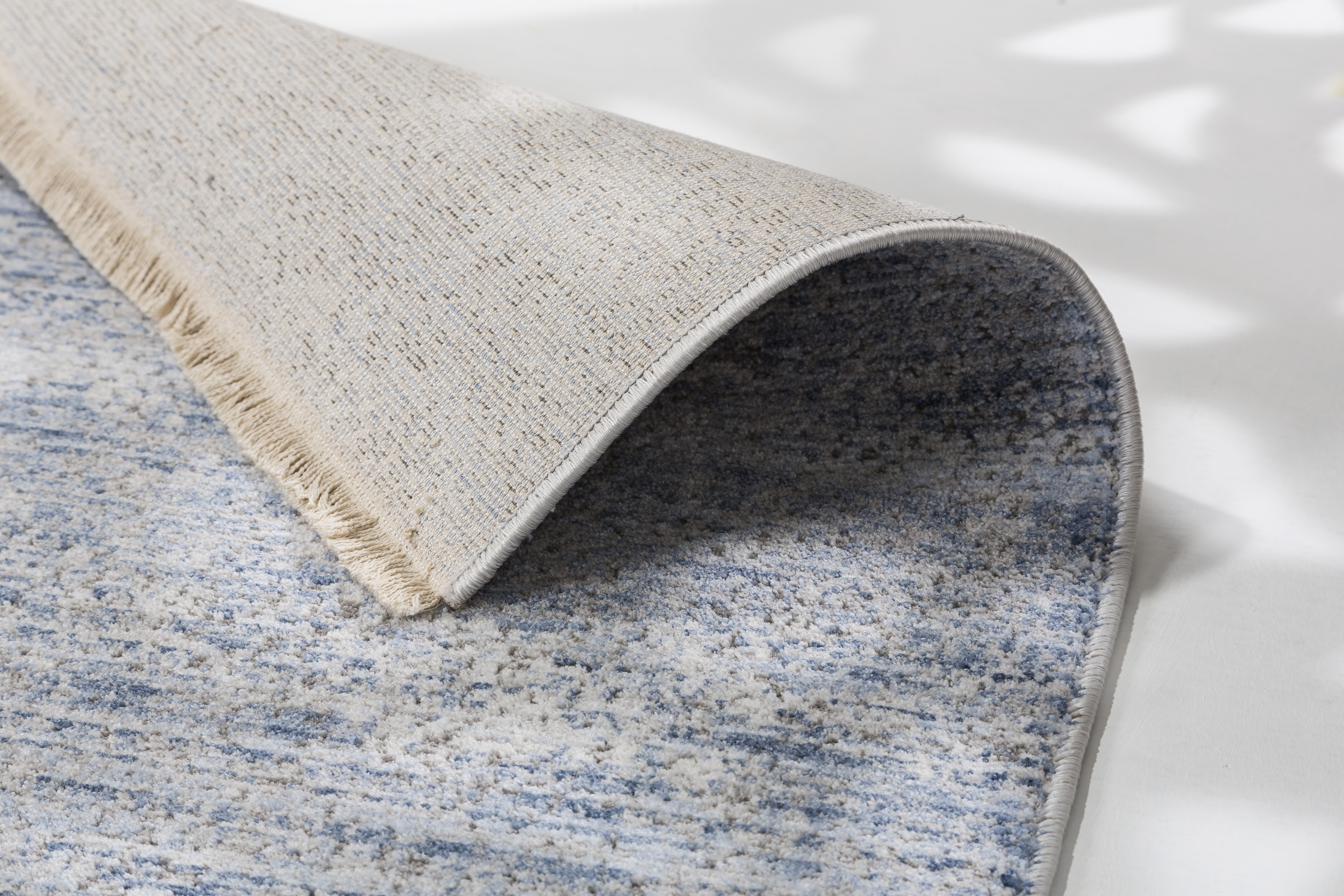 Charme Short Pile Rug Polyester Light Blue 80x150cm