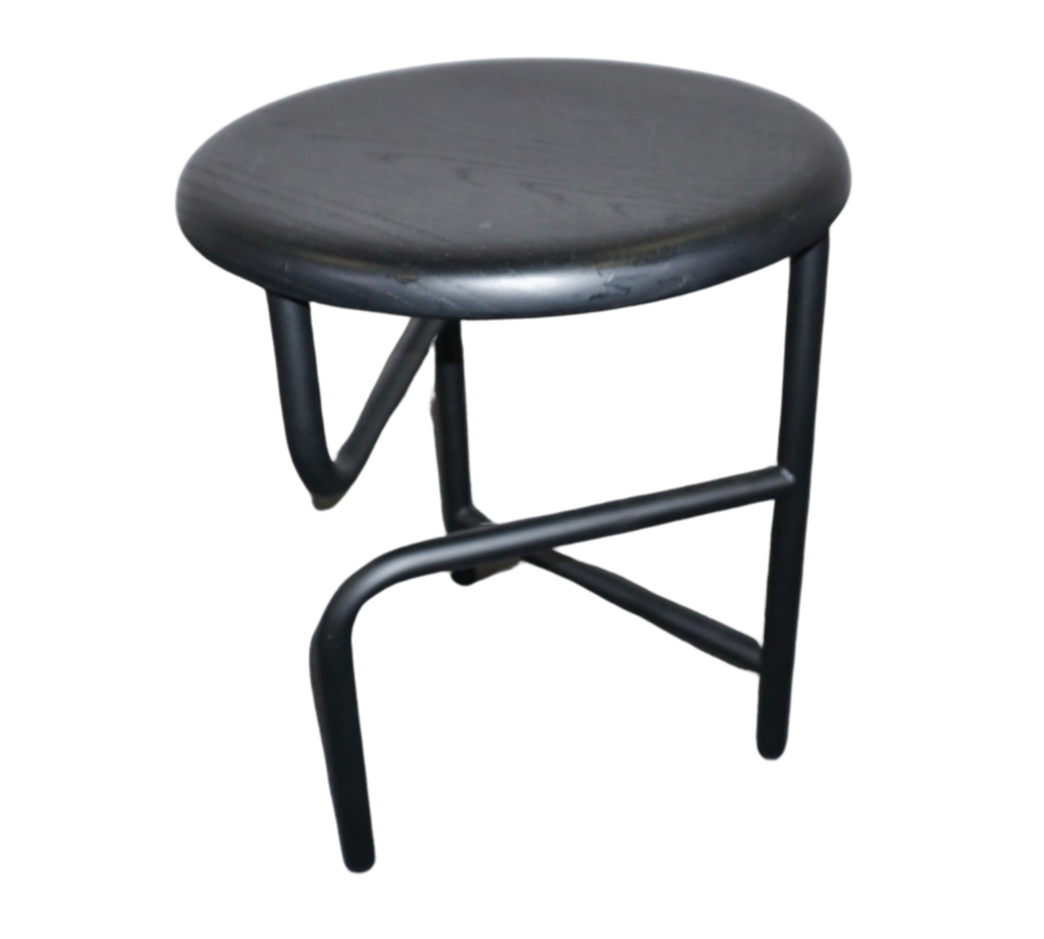 Blend Hocker Eiche Schwarz