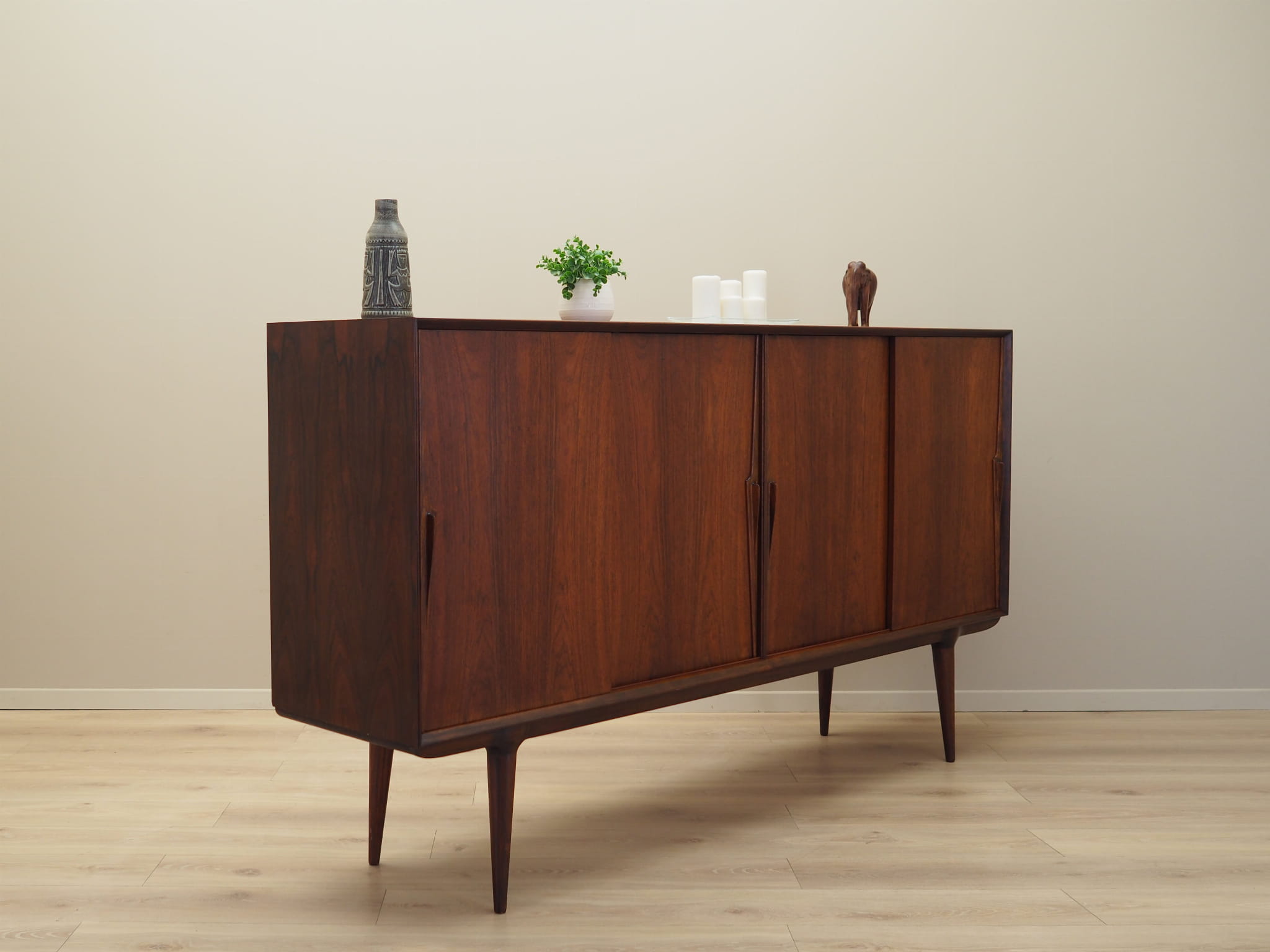 Highboard Rosenholz Braun 1970er Jahre