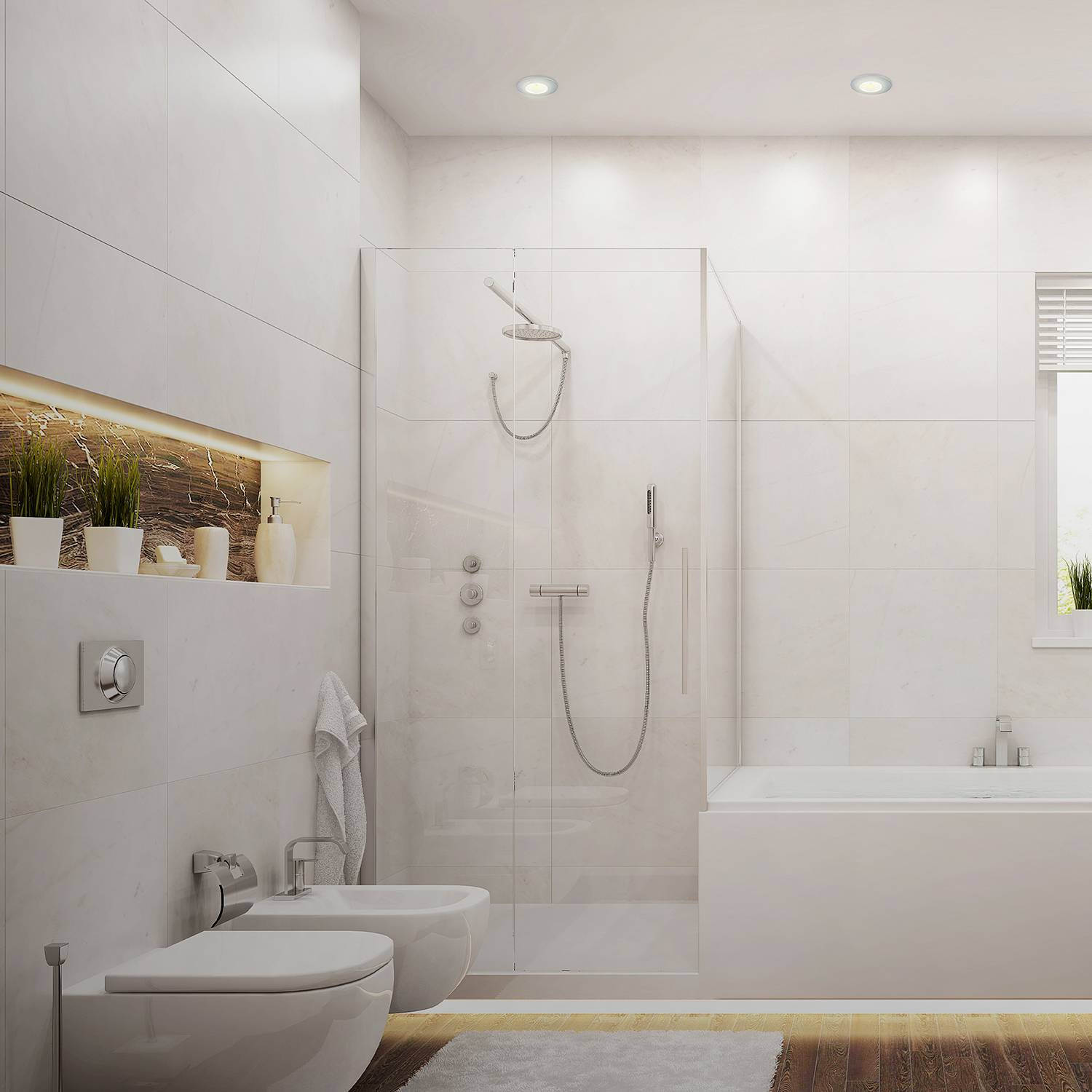 Attach One LED Recessed Light Silver