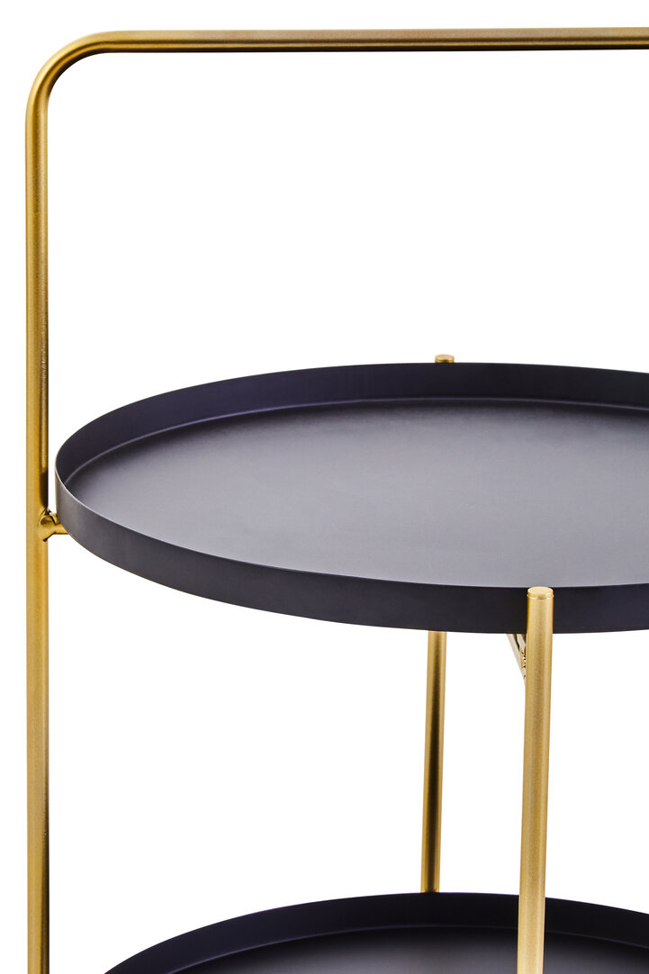 Trosa Beistelltisch Schwarz Gold