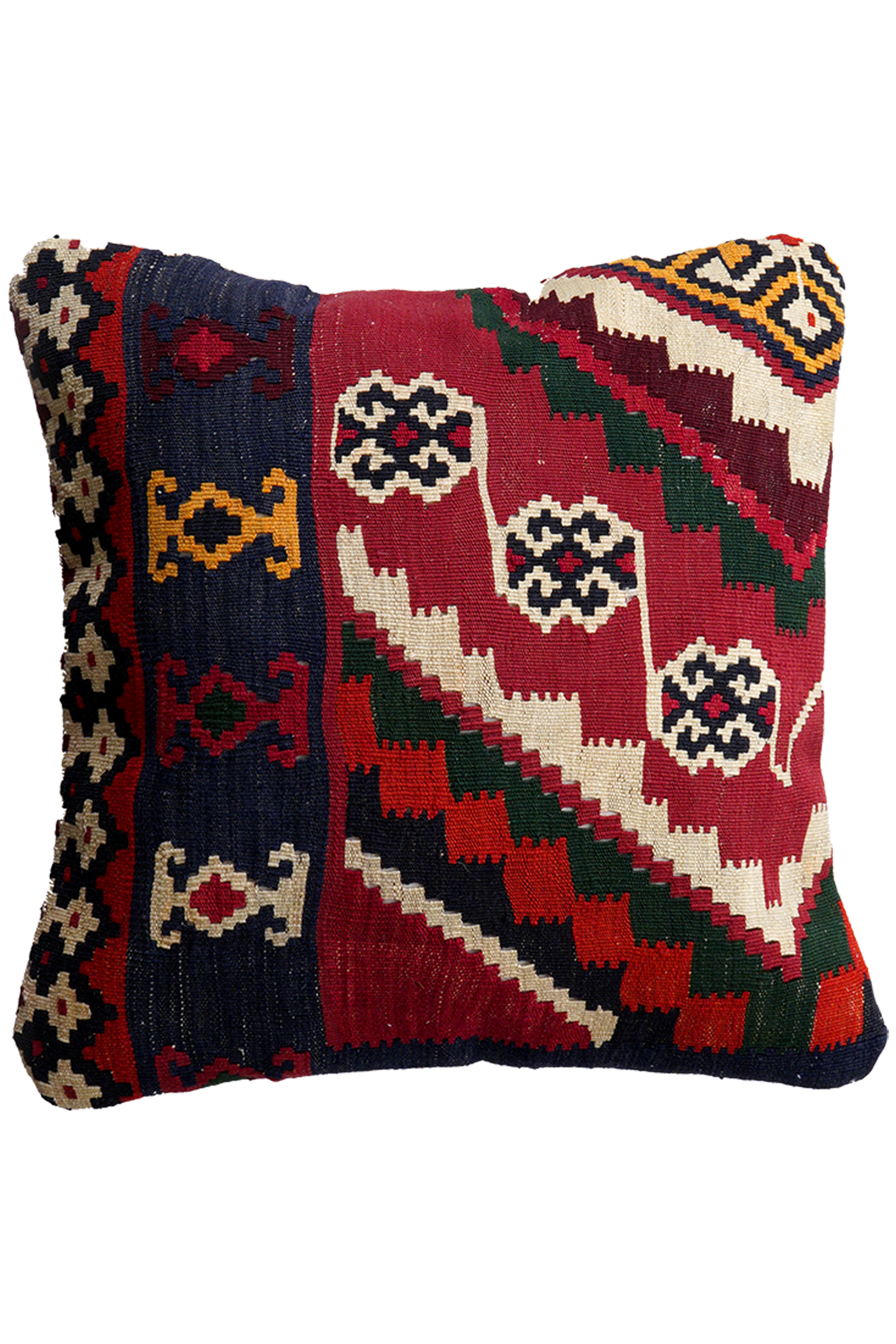Kilim Kissenbezug Wolle Beige