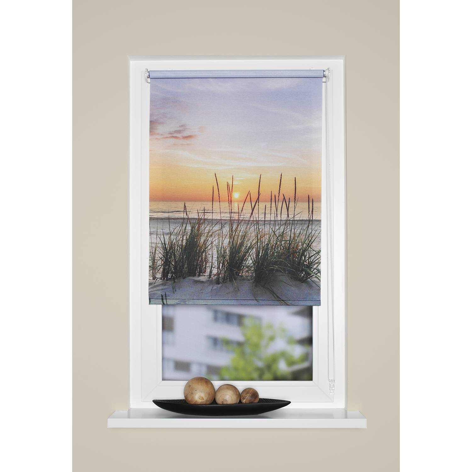 Kettenzugrollo Evening Polyester Mehrfarbig 100 x 150 cm