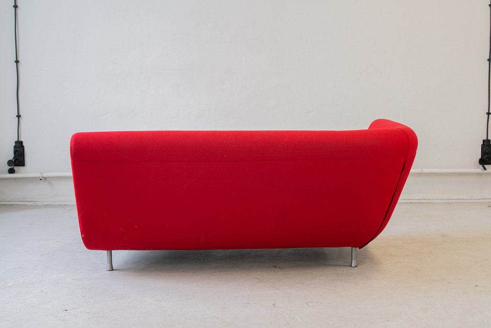 Vintage Yang Modulares Sofa Kvadrat Divina-Stoff Rot